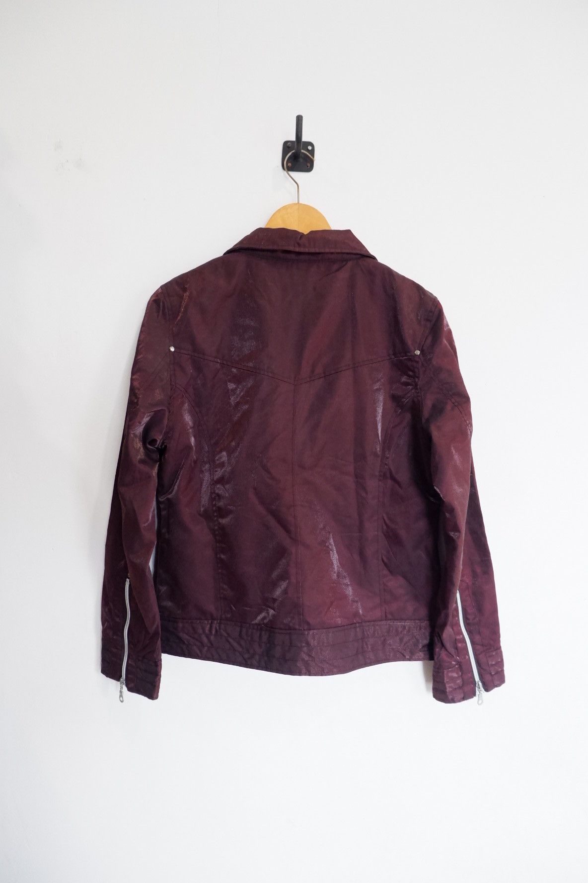 If Six Was Nine Vintage Japan Place Plan Polyester Biker Jacket Size US L / EU 52-54 / 3 - 2 Thumbnail