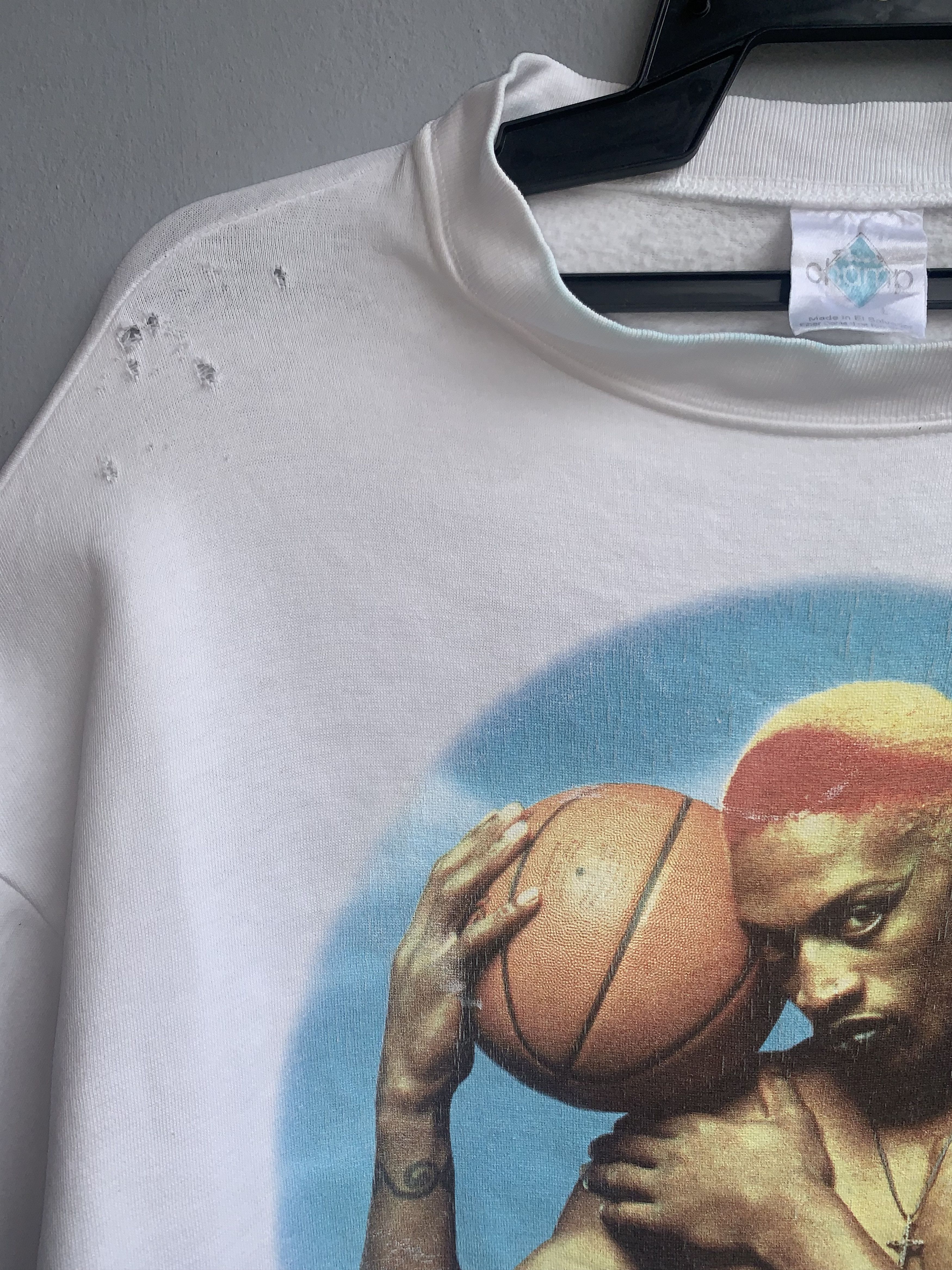 NBA × Vintage Dennis Rodman 1990's Vintage Sweatshirt Size US L / EU 52-54 / 3 - 6 Thumbnail