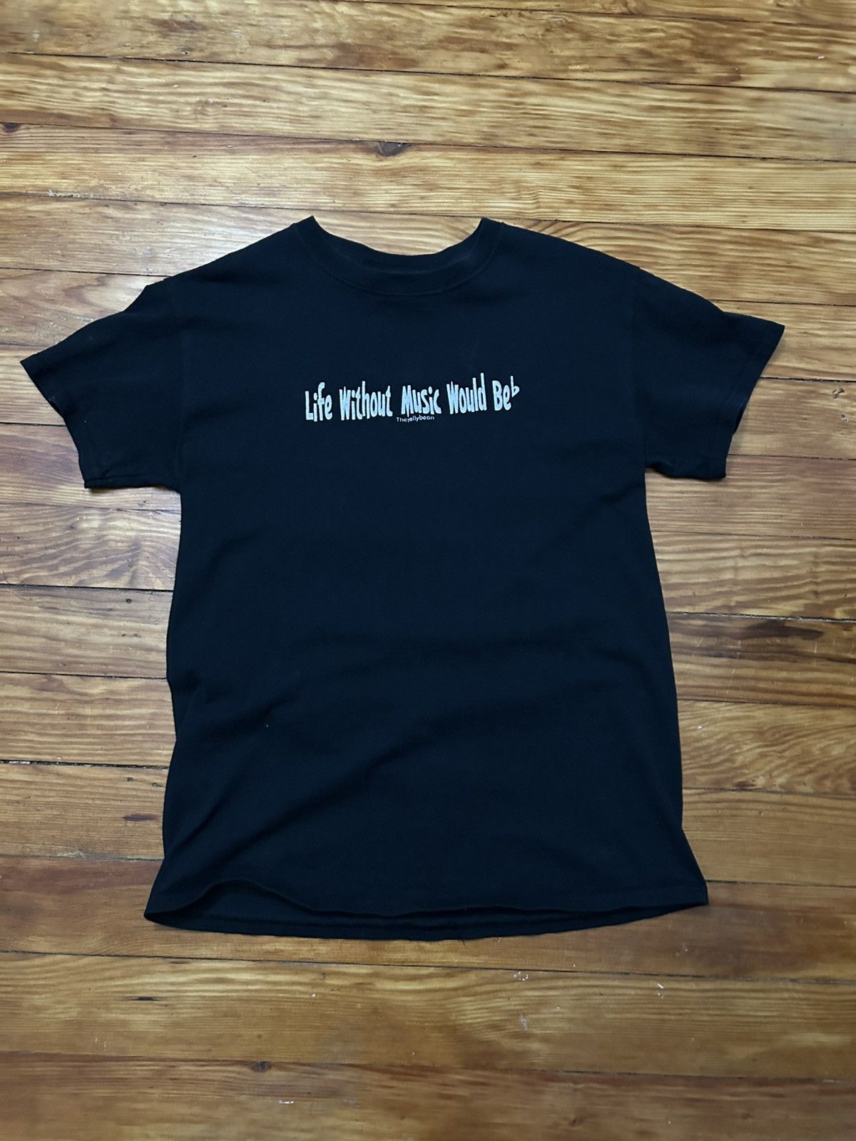 Gildan Black Shirt “Life without music” Size US S / EU 44-46 / 1 - 1 Thumbnail