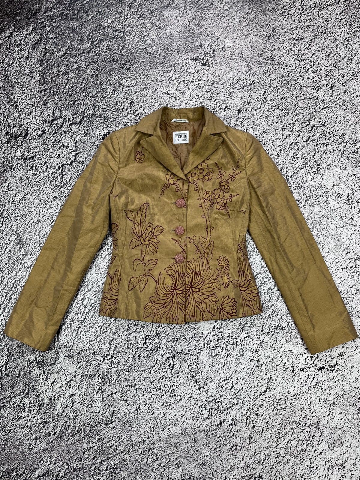 Gianfranco Ferre 90s Gianfranco Ferre Studio Dior Era Embroidered Jacket Size XS / US 0-2 / IT 36-38 - 1 Thumbnail