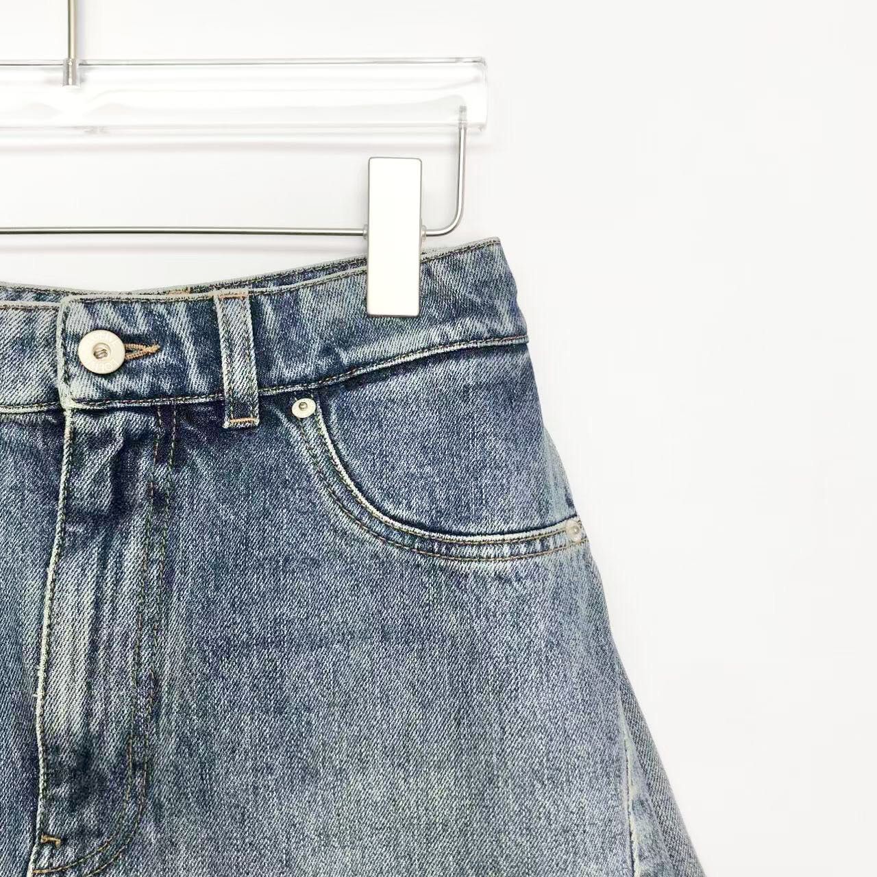 Loewe Loewe Irregular Denim Skirt K26WX Size 24" / US 00 / IT 34 - 3 Thumbnail