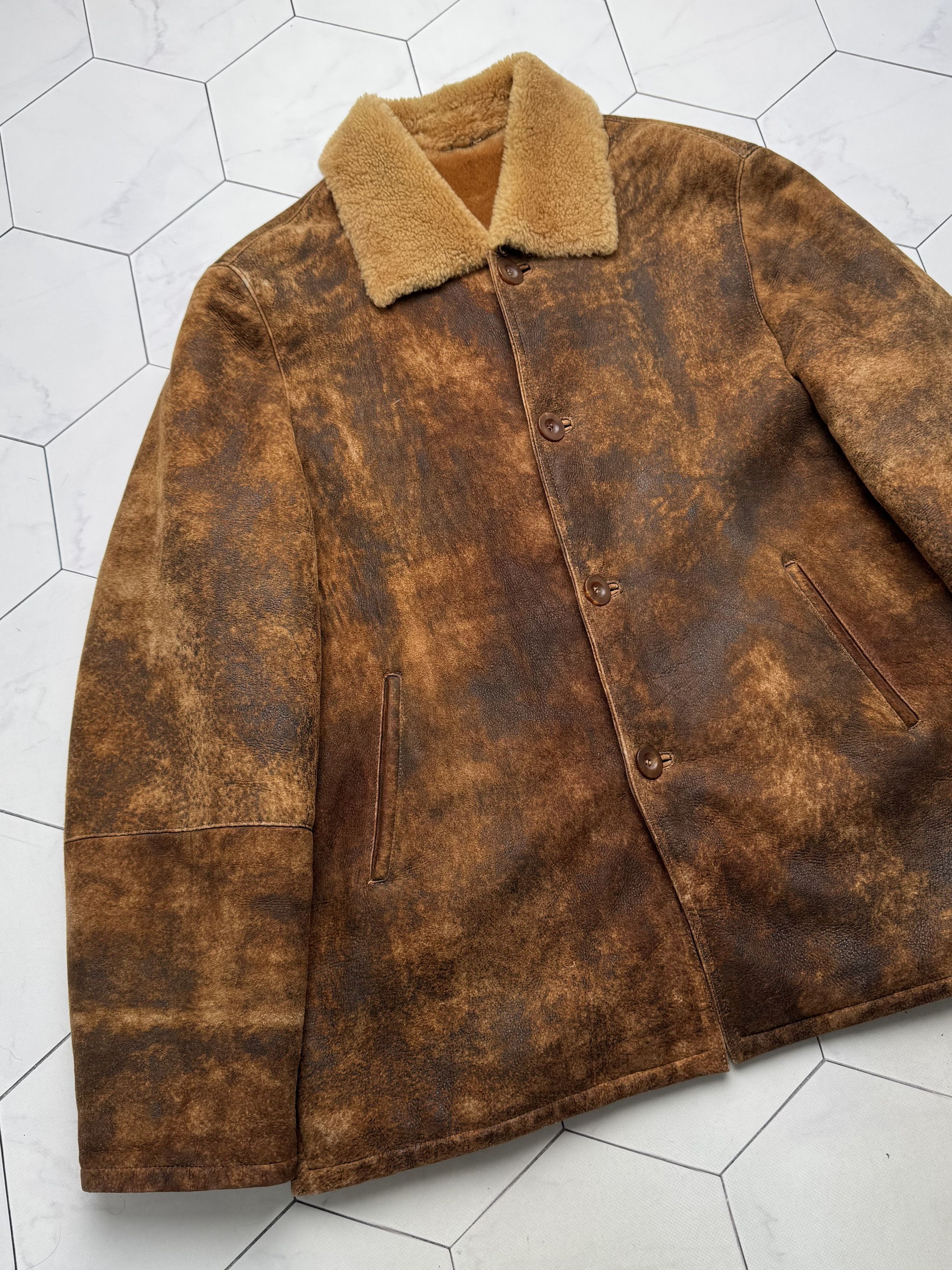 Vintage Vintage Real Shearling Faded Jacket(B409)E2D15 Size US XXL / EU 58 / 5 - 6 Thumbnail