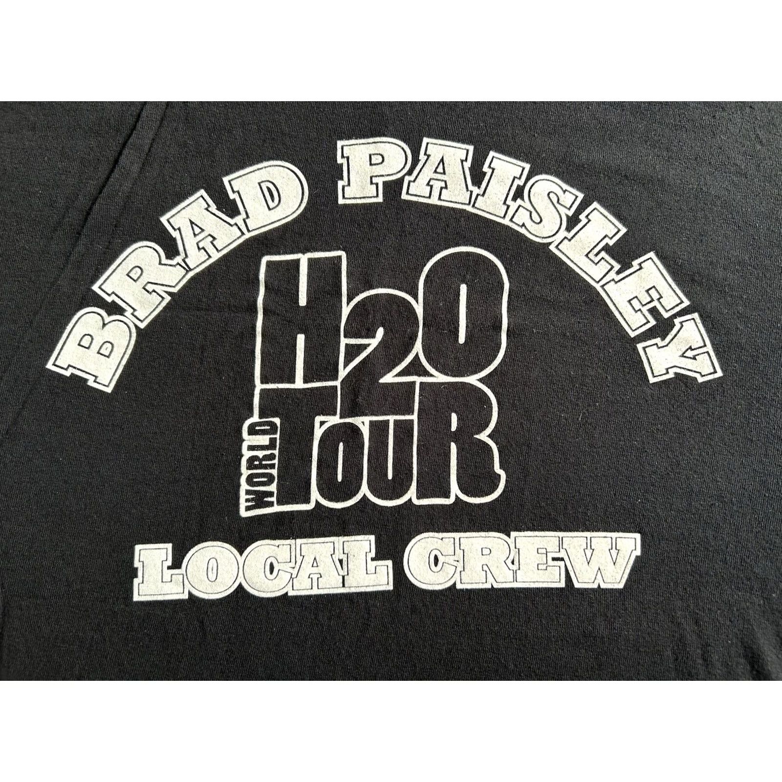 Vintage Brad Paisley H2O World Tour T Shirt Men’s XL Black Paisley Tour Merchandise Shirt Size US XL / EU 56 / 4 - 3 Thumbnail