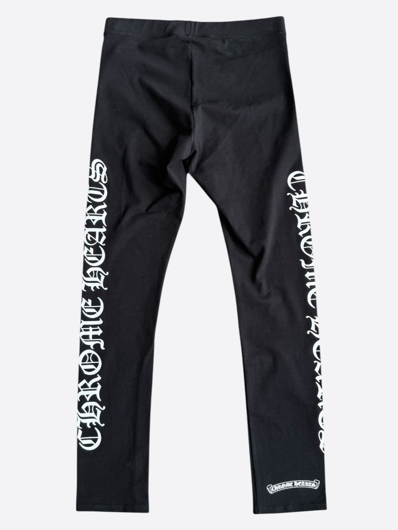 Chrome Hearts Chrome Hearts Black & White Scroll Logo Leggings Size 28" / US 6 / IT 42 - 2 Thumbnail