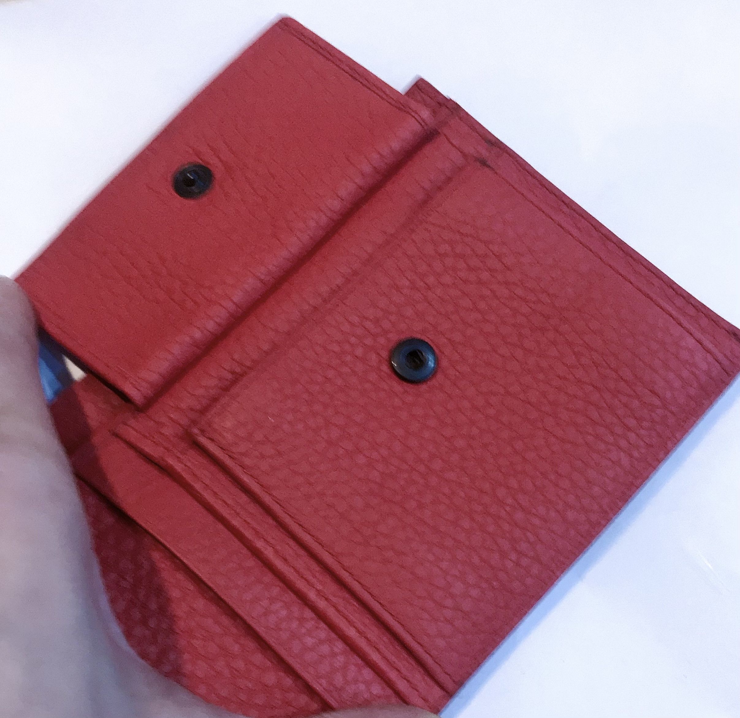Bottega Veneta BOTTEGA VENETA Leather Bifold Red Short Wallet Size ONE SIZE - 8 Thumbnail