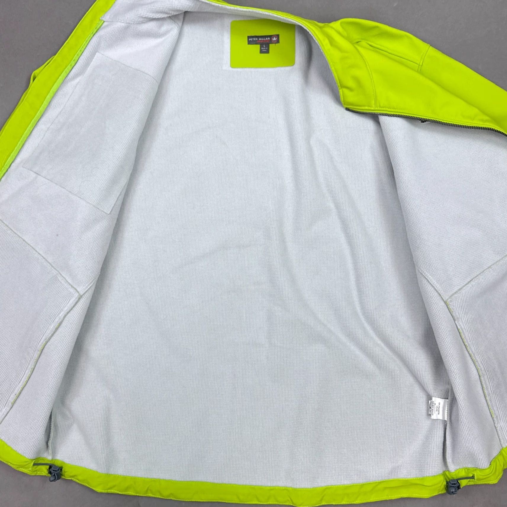 Peter Millar Peter Millar Jacket Mens Large Neon Green Crown Sport Windstopper Golf Range Size US L / EU 52-54 / 3 - 7 Thumbnail