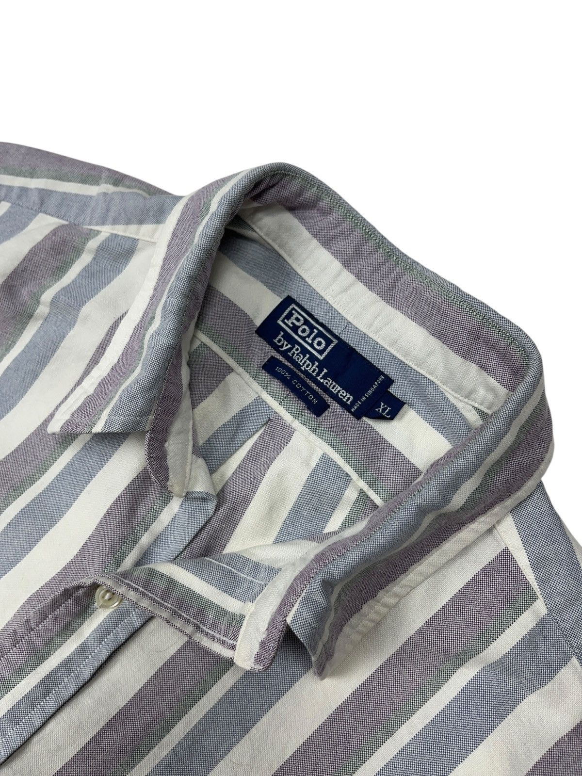 Polo Ralph Lauren Vintage 90s Polo Ralph Lauren Striped Button Up Shirt Size US XL / EU 56 / 4 - 7 Thumbnail