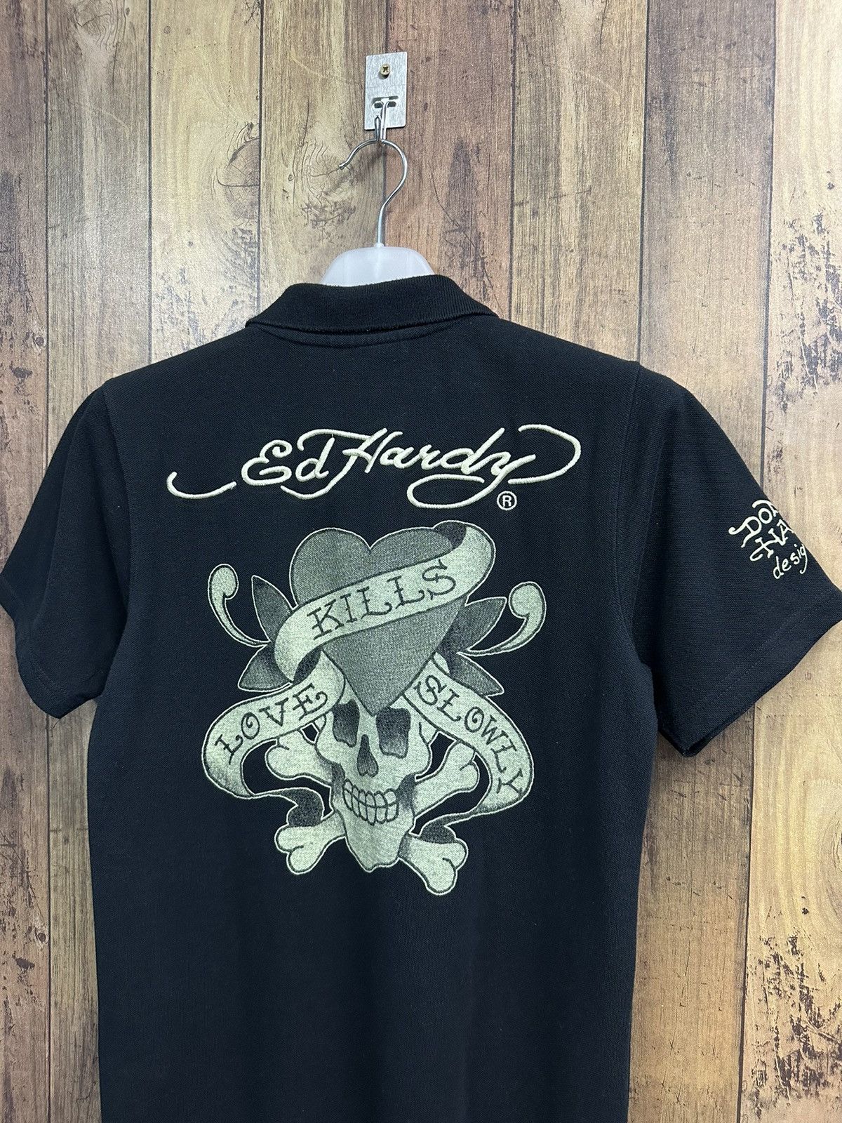 Ed Hardy Ed Hardy Big Logo Embroidery Women Polo Shirt A256 Size S / US 4 / IT 40 - 4 Thumbnail