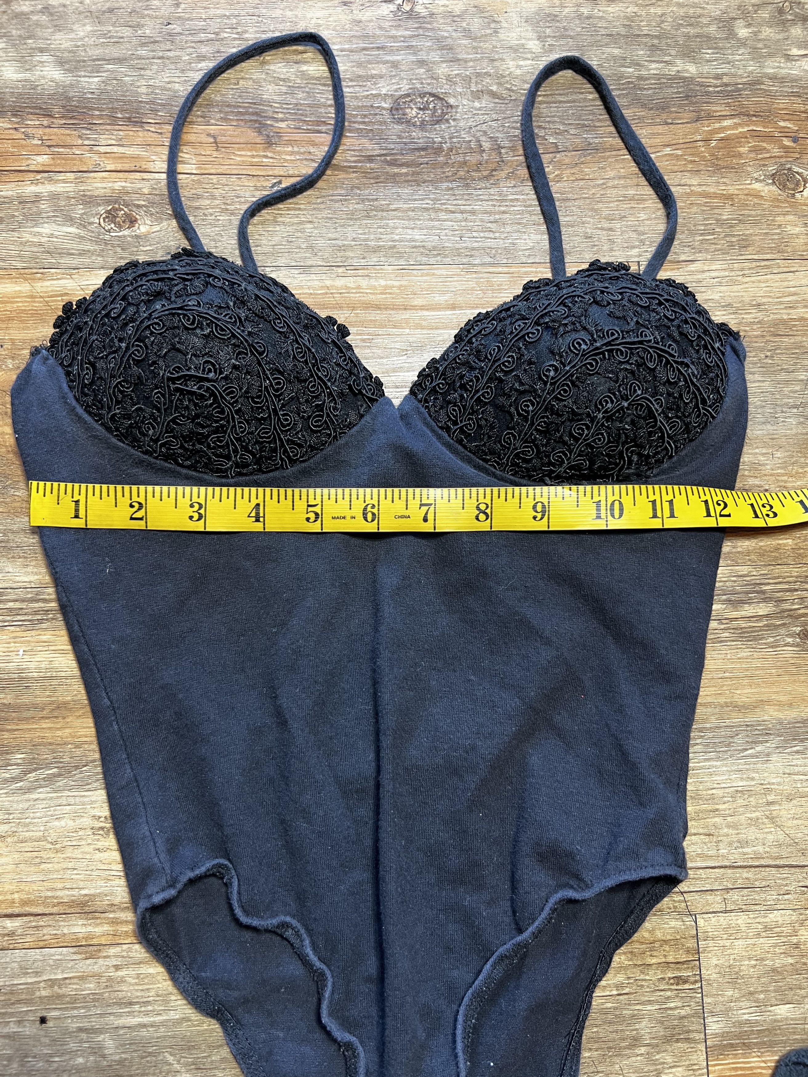 Vintage Vintage 1980's Hanna Casual Black Busier Leotard Bodysuit Size S / US 4 / IT 40 - 8 Thumbnail