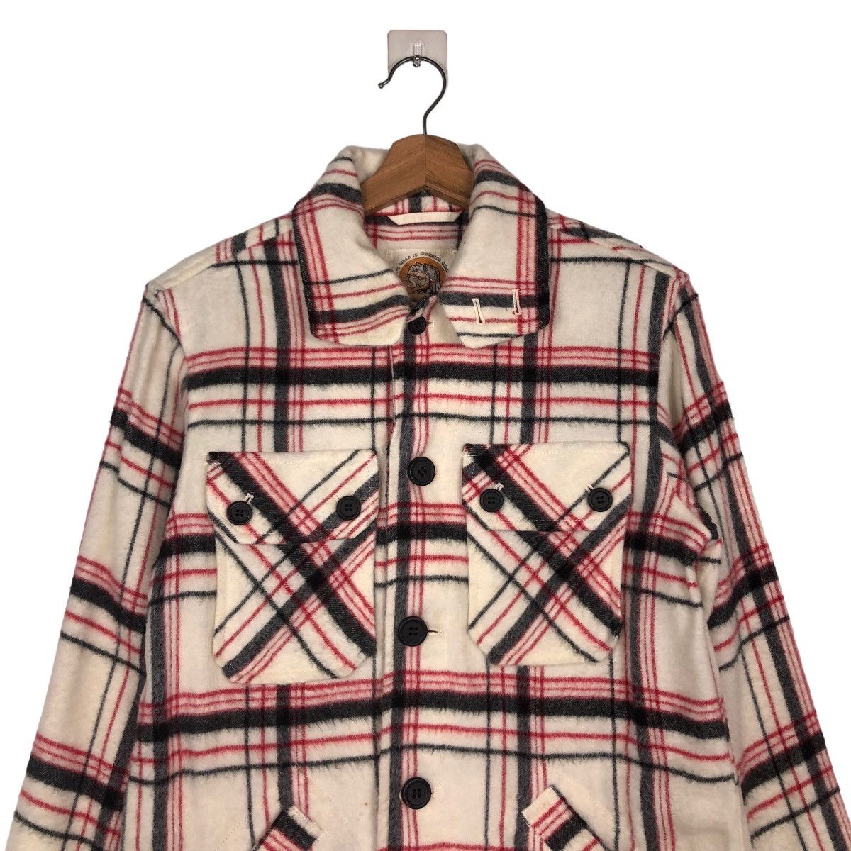Japanese Brand 🔥Vintage Wool Shirt Flannel Jacket Mozz Tartan Design Size US M / EU 48-50 / 2 - 3 Thumbnail