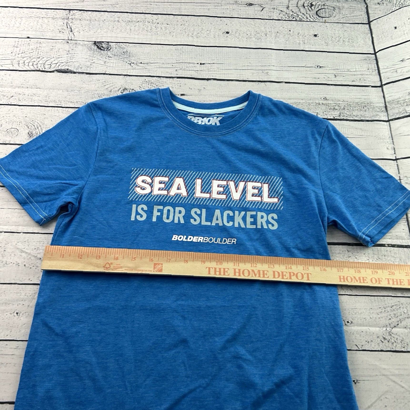 Vintage Bolder Boulder Shirt Men's Small Short Sleeve T Shirt Sea Level Is For Slackers Size US S / EU 44-46 / 1 - 5 Thumbnail