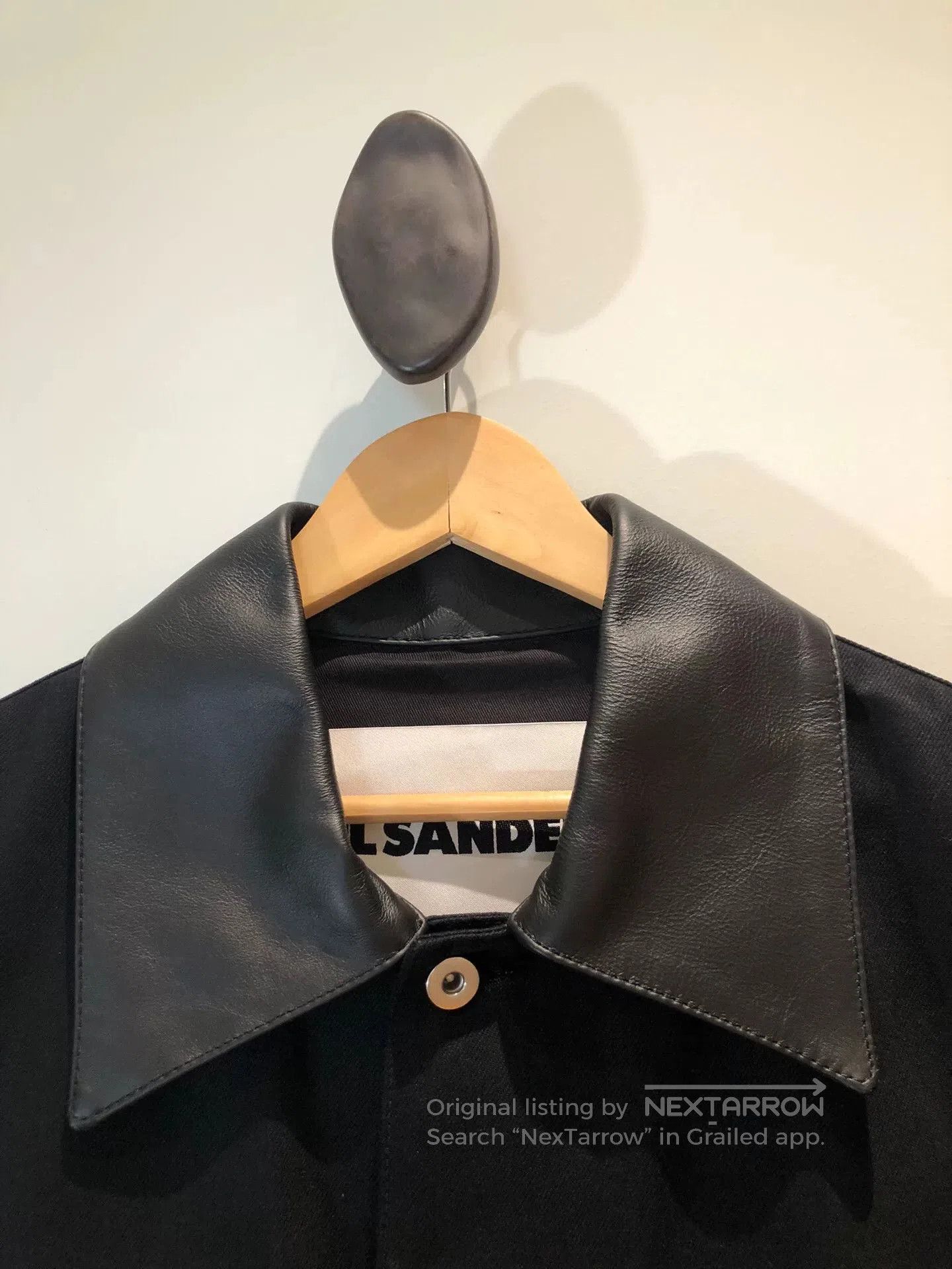 Jil Sander Jil Sander Leather Collar Jacket. Size US L / EU 52-54 / 3 - 4 Thumbnail