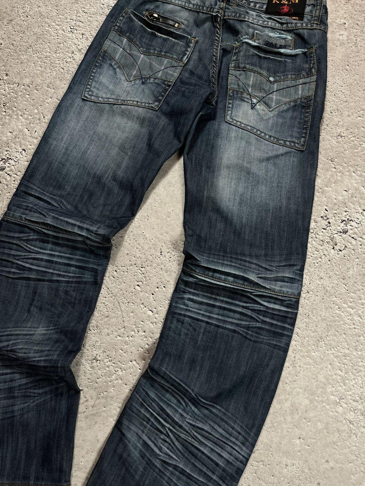 Other Y2K K&M Kosmo Lupo Distressed Jeans W30 Italy Streetwear Size US 30 / EU 46 - 4 Thumbnail