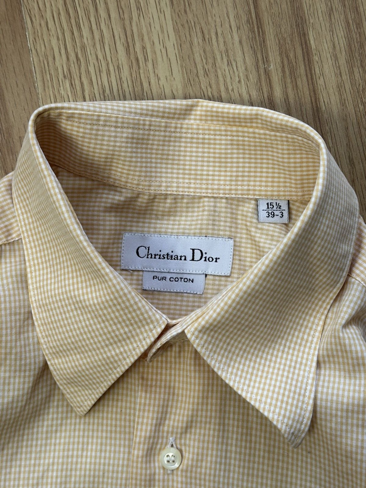 Christian Dior Monsieur 🔥 Christian Dior Cotton Short Sleeve Button Up Shirt 15 39 Size US L / EU 52-54 / 3 - 3 Thumbnail
