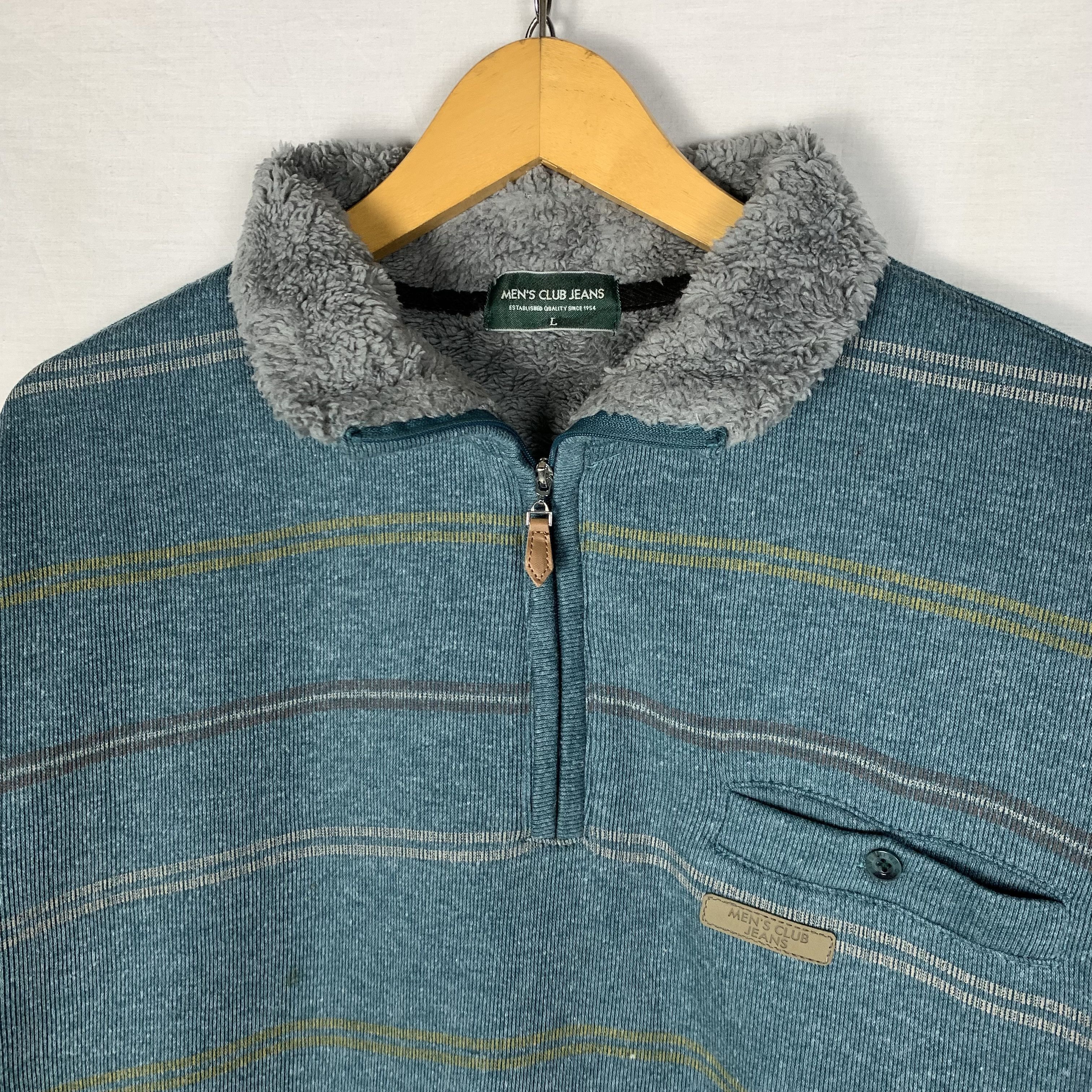 Vintage Vintage Men's Club Jeans Striped Sweatshirt Crewneck Size US M / EU 48-50 / 2 - 5 Thumbnail
