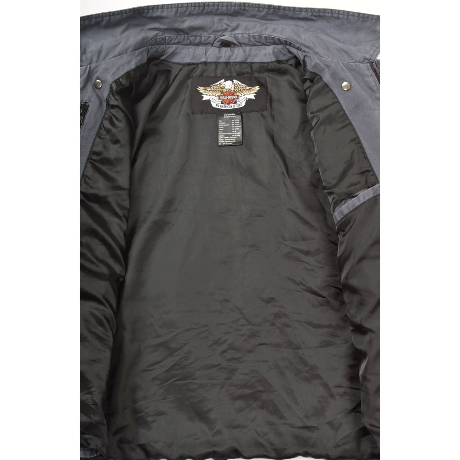 Harley Davidson Harley-Davidson Vintage Big Back Logo Jacket 2XL Blue Mens 97480-09VM XXL Cotton Back Logo Biker" Size US XXL / EU 58 / 5 - 4 Thumbnail