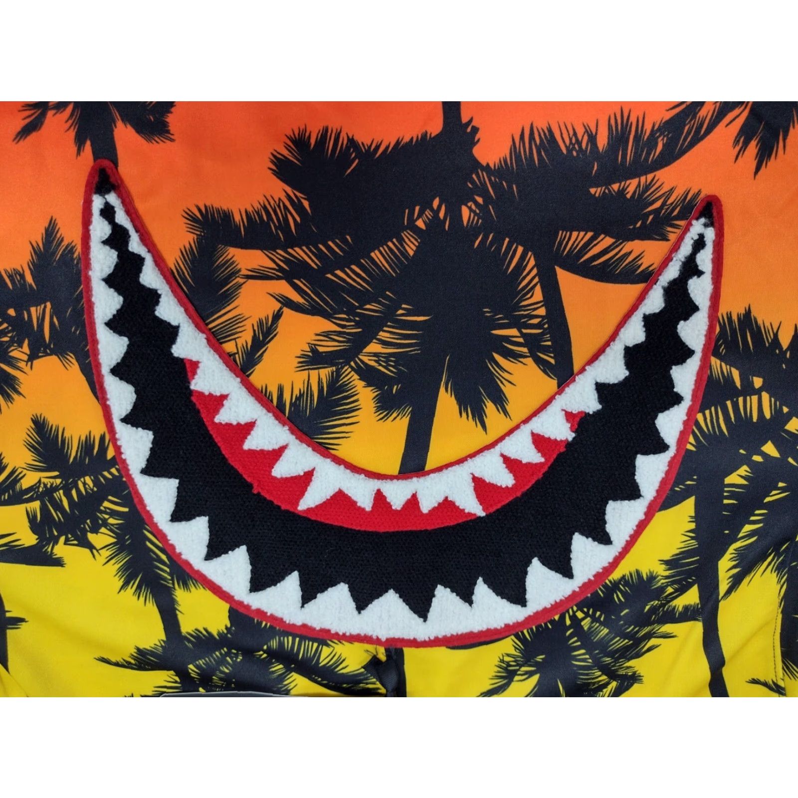 Hudson HUDSON NWT Shark Mouth Hawaiian Jersey T-Shirt 2XL Multicolor Short Sleeve Crew Neck Embroidered Floral Capitan America 2XL Men Mens Size US XXL / EU 58 / 5 - 6 Thumbnail