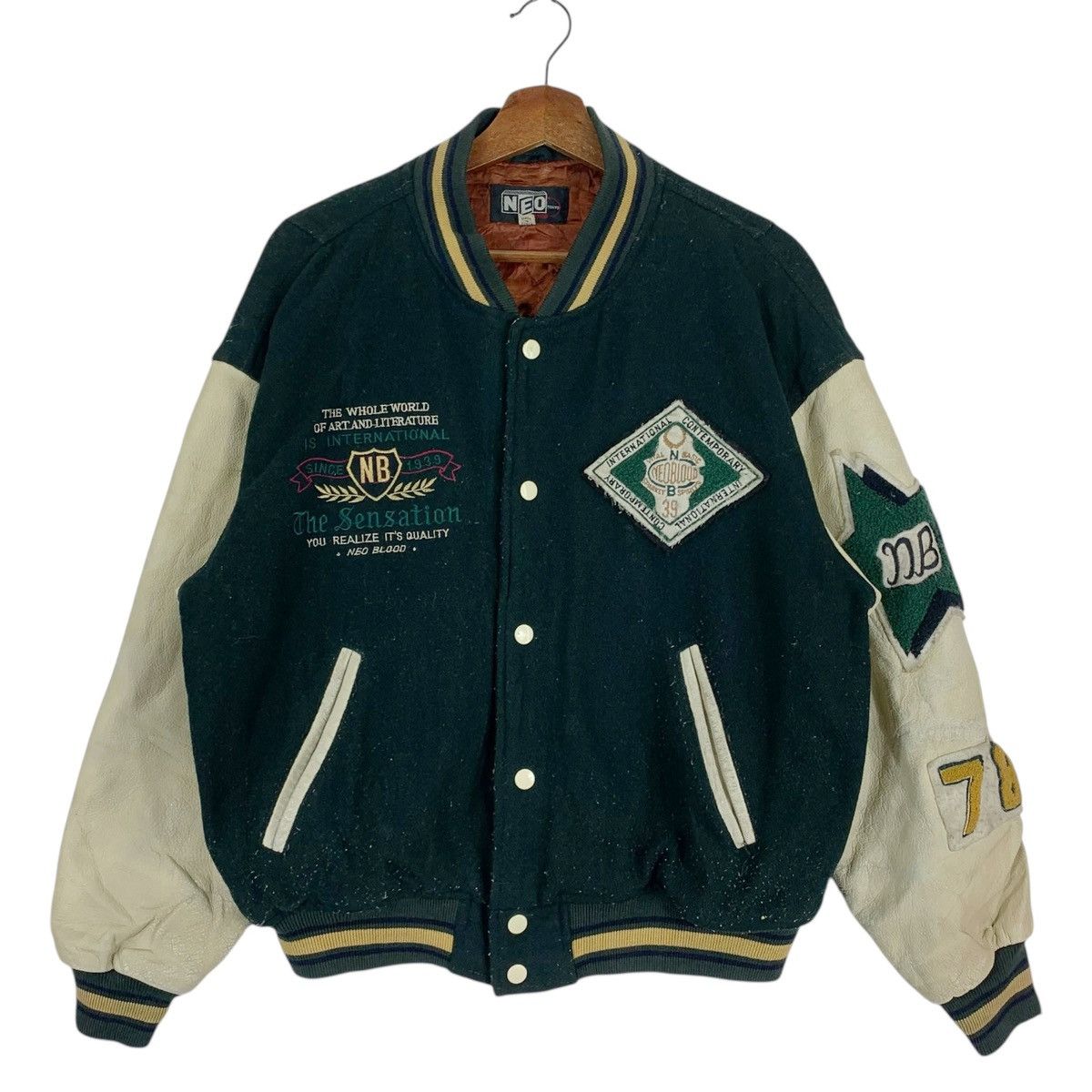 If Six Was Nine Vintage Neo Blood Tokyo Bomber Jacket Size US M / EU 48-50 / 2 - 1 Thumbnail