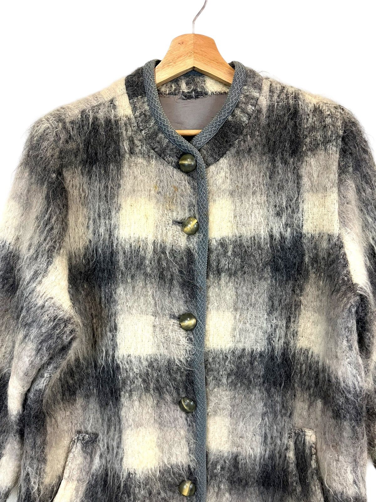 Syndicate Japanese Brand Mohair Jacket inspired By Kurt Cobain Size L / US 10 / IT 46 - 14 Thumbnail