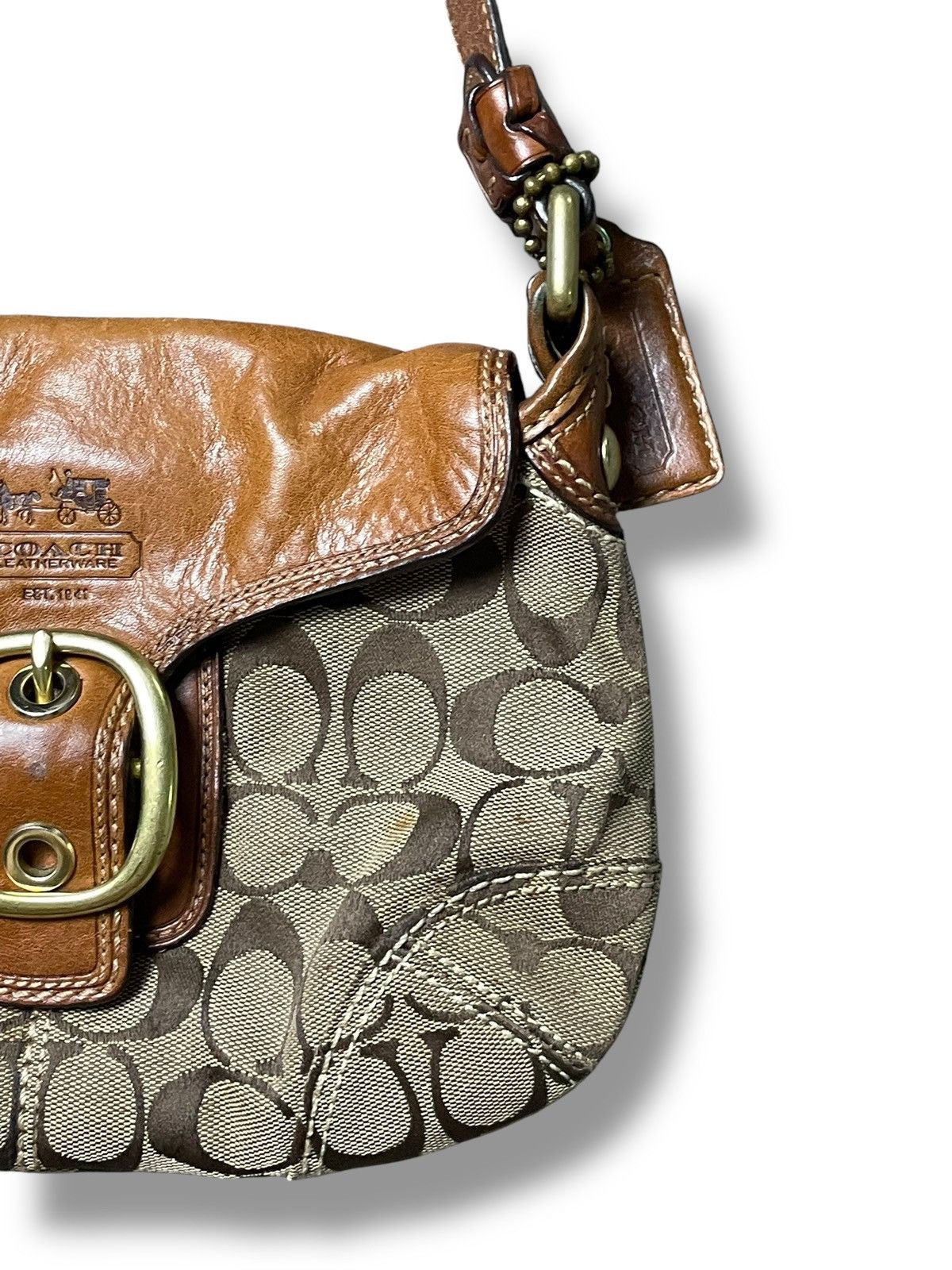 Coach Vintage Coach Signature Bleeker Shoulder Bag (46) Size ONE SIZE - 9 Thumbnail