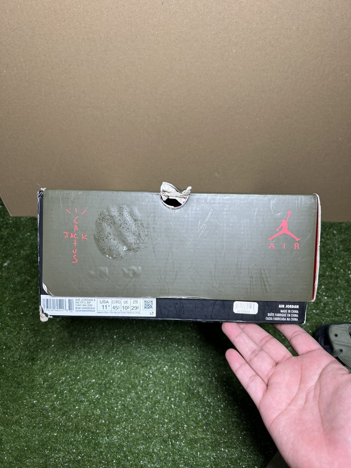 Jordan Brand × Travis Scott Jordan 6 Travis Scott Olive Size US 11.5 / EU 44-45 - 12 Thumbnail