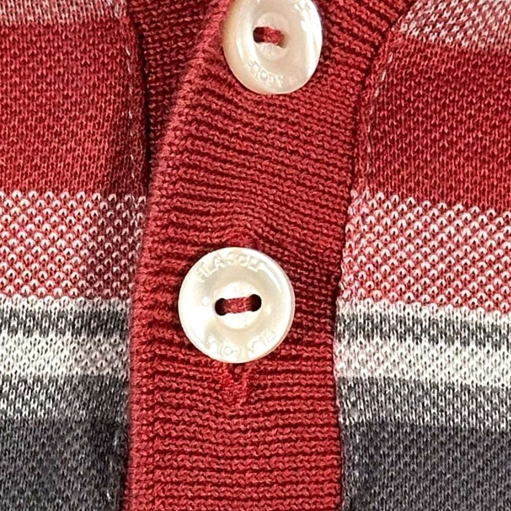 Fila VINTAGE Fila Polo Shirt Adult M Red Striped Tennis Retro Y2K Size US M / EU 48-50 / 2 - 7 Thumbnail