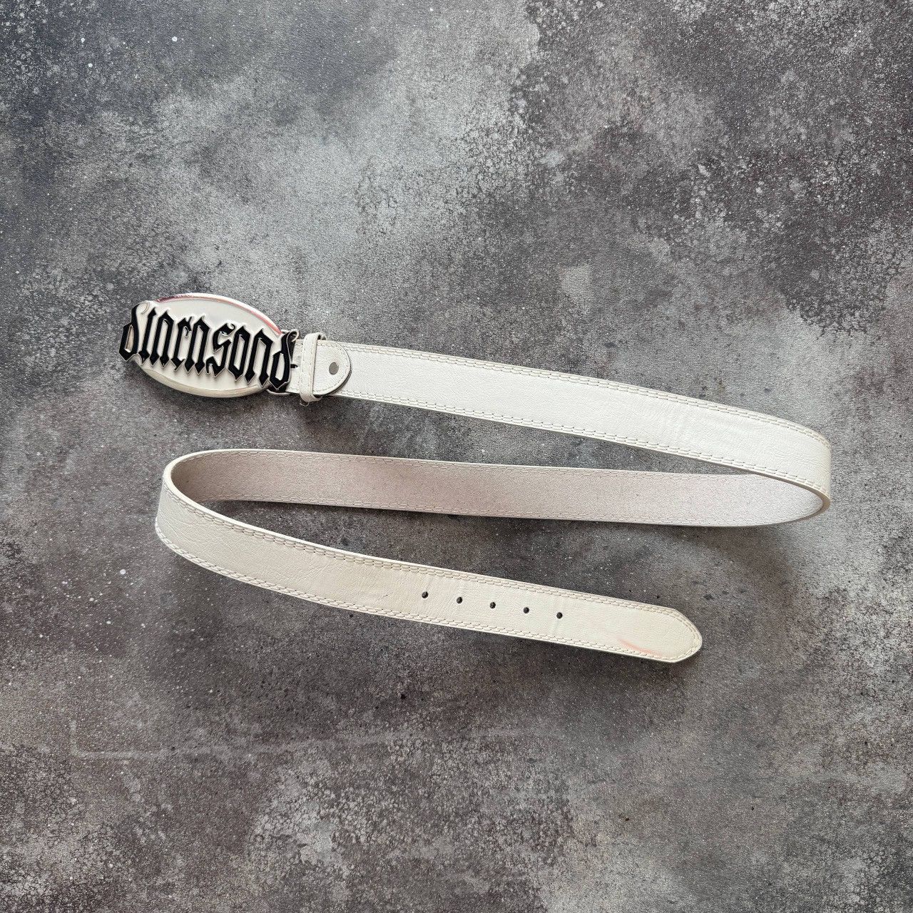 Hysteric Glamour Amazing Gothic Buckle Vintage Japanese Style Leather Belt Size ONE SIZE - 2 Thumbnail
