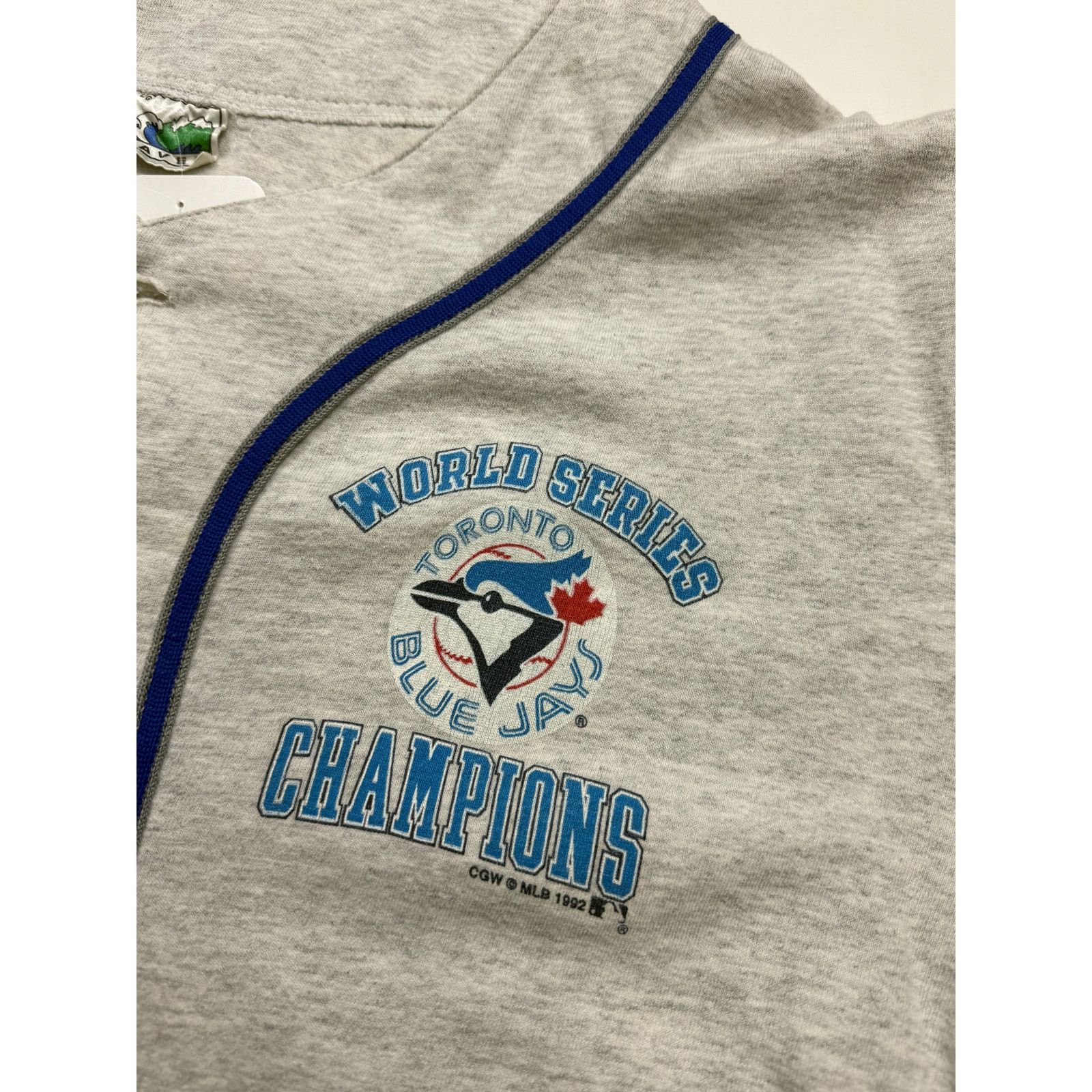 Vintage Vintage 1992 Toronto Blue Jays MLB Baseball Jersey Size L Size US L / EU 52-54 / 3 - 4 Thumbnail