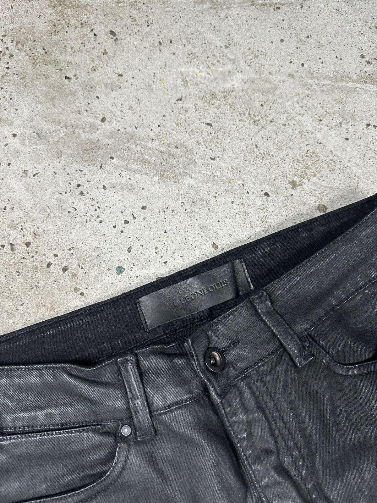 Leon Louis Leon Louis Black Waxed High Waist Skinny Jeans Size US 30 / EU 46 - 7 Thumbnail