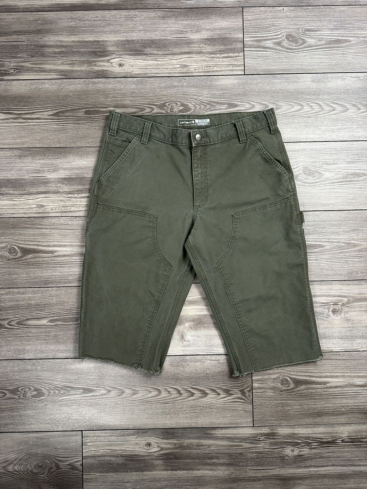 Carhartt × Vintage Carhartt Double Knee Cut-Off Shorts Size US 37 - 1 Thumbnail