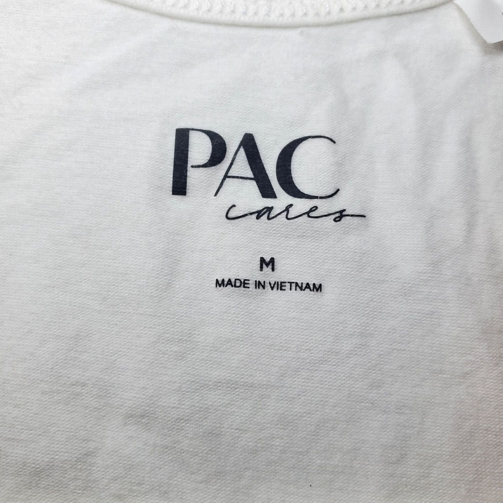 Vintage PAC Cares Womens Tank Cropped White Ribbed Sleeveless Cotton Top M Size M / US 6-8 / IT 42-44 - 7 Thumbnail