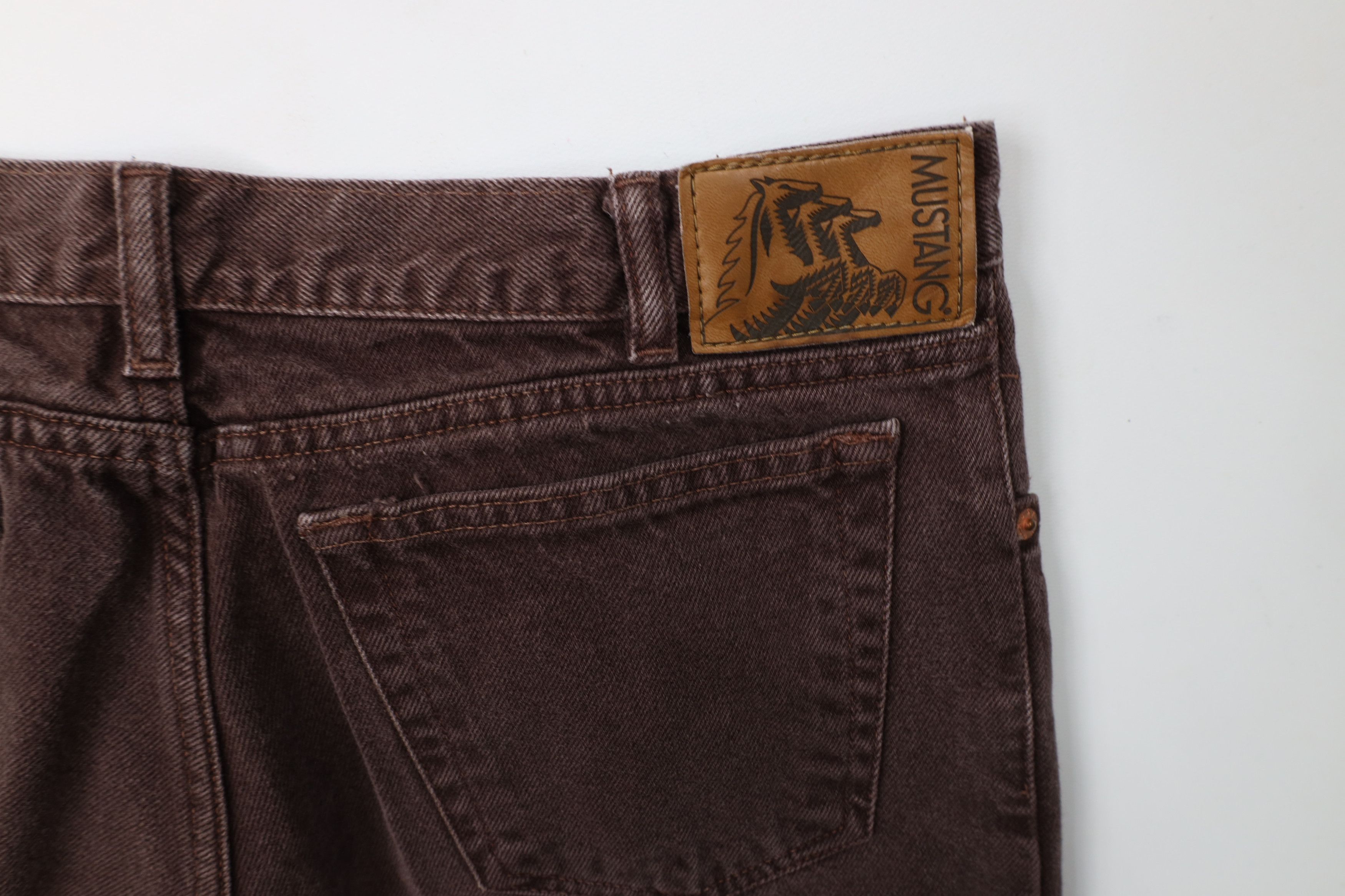 Vintage Vintage 90s Streetwear Straight Leg Denim Jeans Brown Cotton Size US 32 / EU 48 - 15 Thumbnail