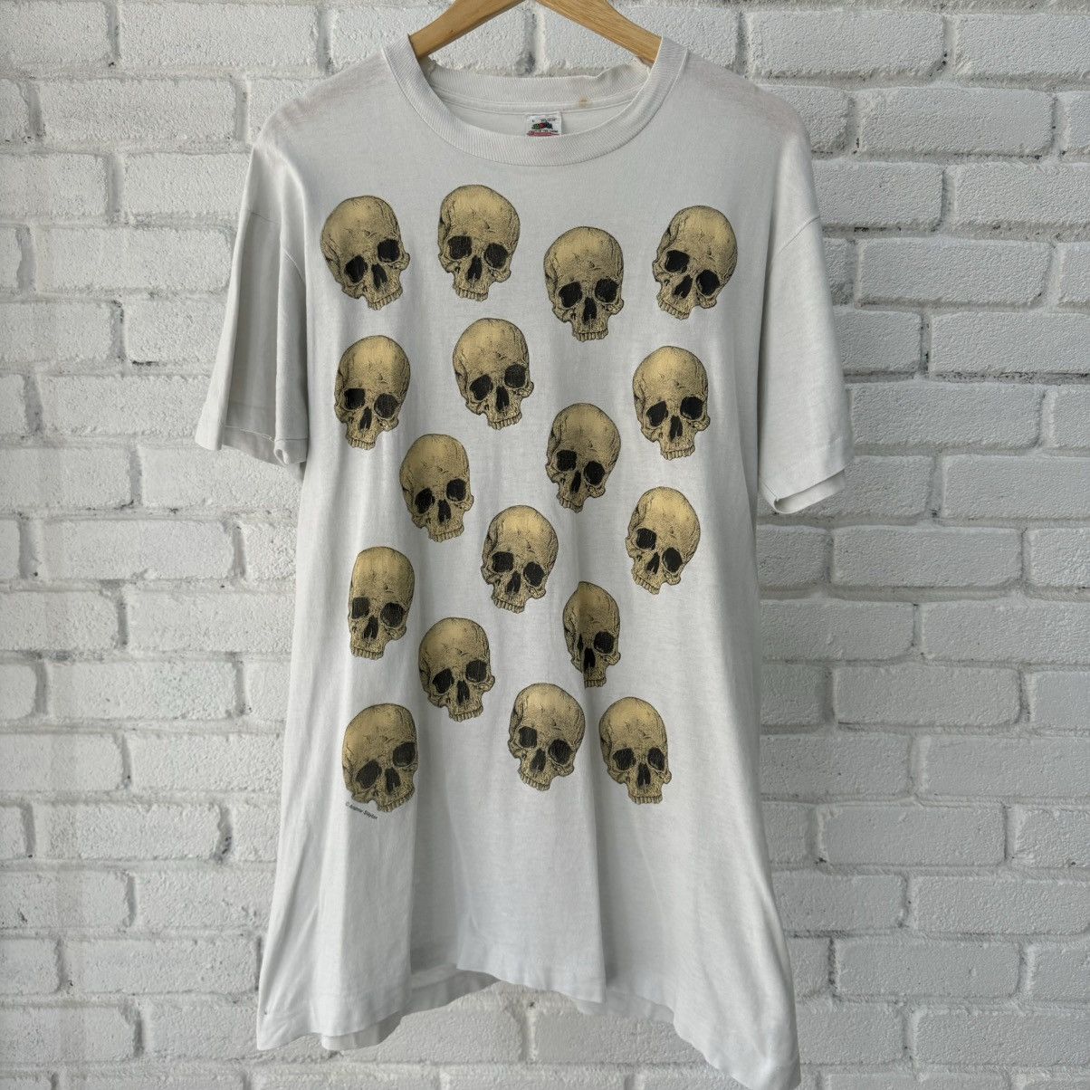 Vintage Vintage Skulls Print Tee Size US L / EU 52-54 / 3 - 1 Thumbnail