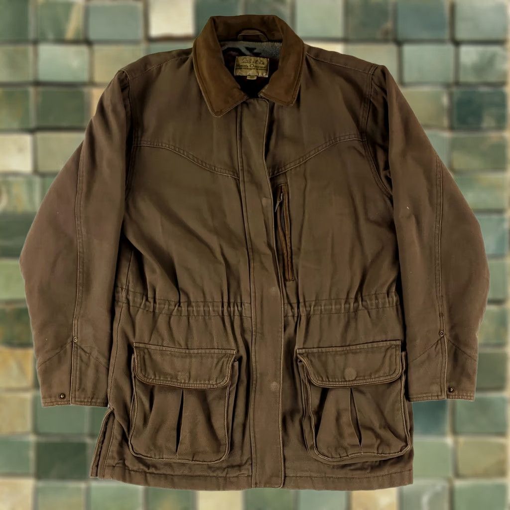 Vintage Cabela's Jacket Chore Barn Coat Brown Womens M M Brown Chore Barn Coat Women's Jacket Pre-Owned Size M / US 6-8 / IT 42-44 - 1 Thumbnail