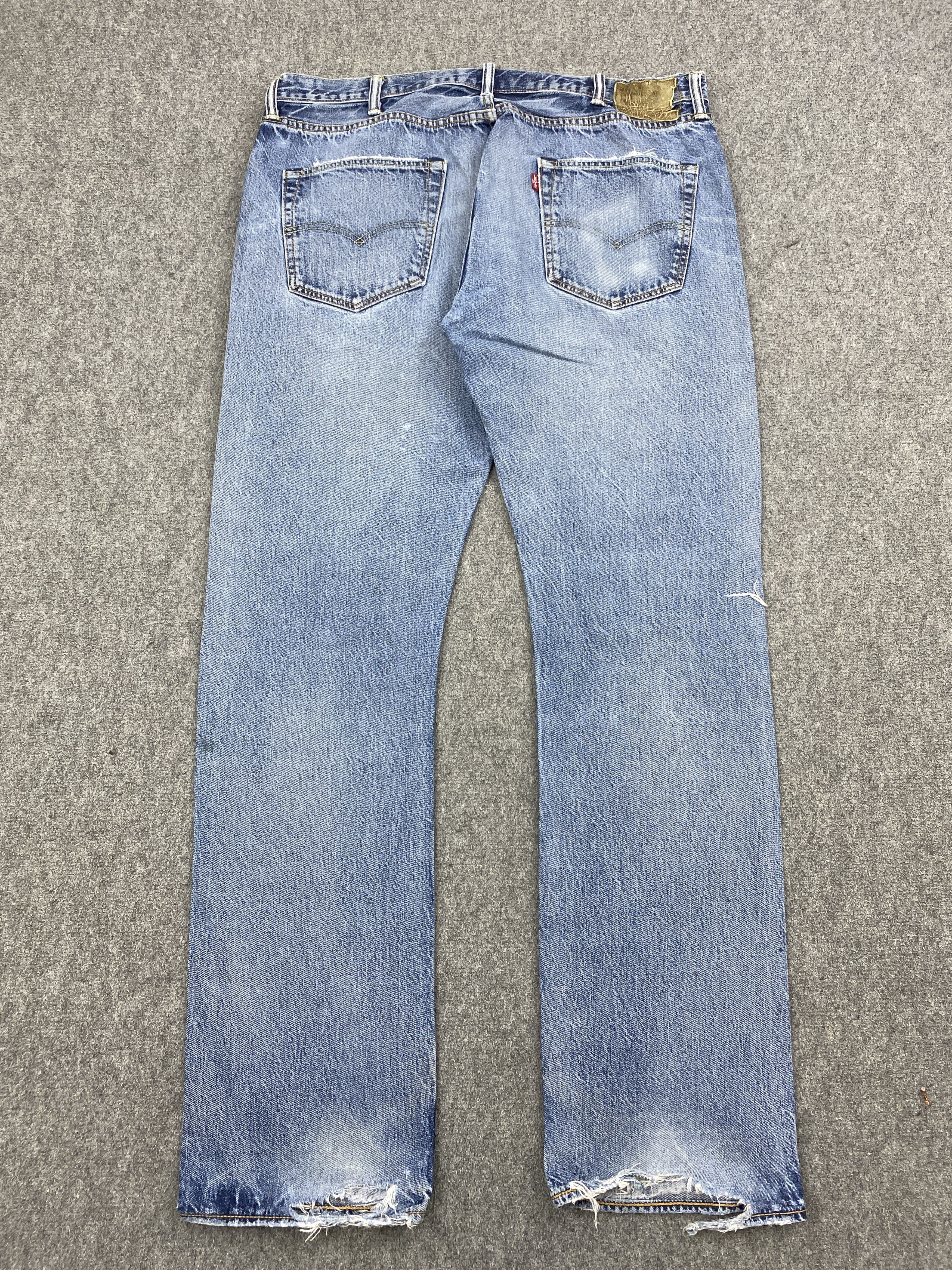 Levi's Vintage Levis 501 Distressed Jeans DP2798 Size US 38 / EU 54 - 3 Thumbnail