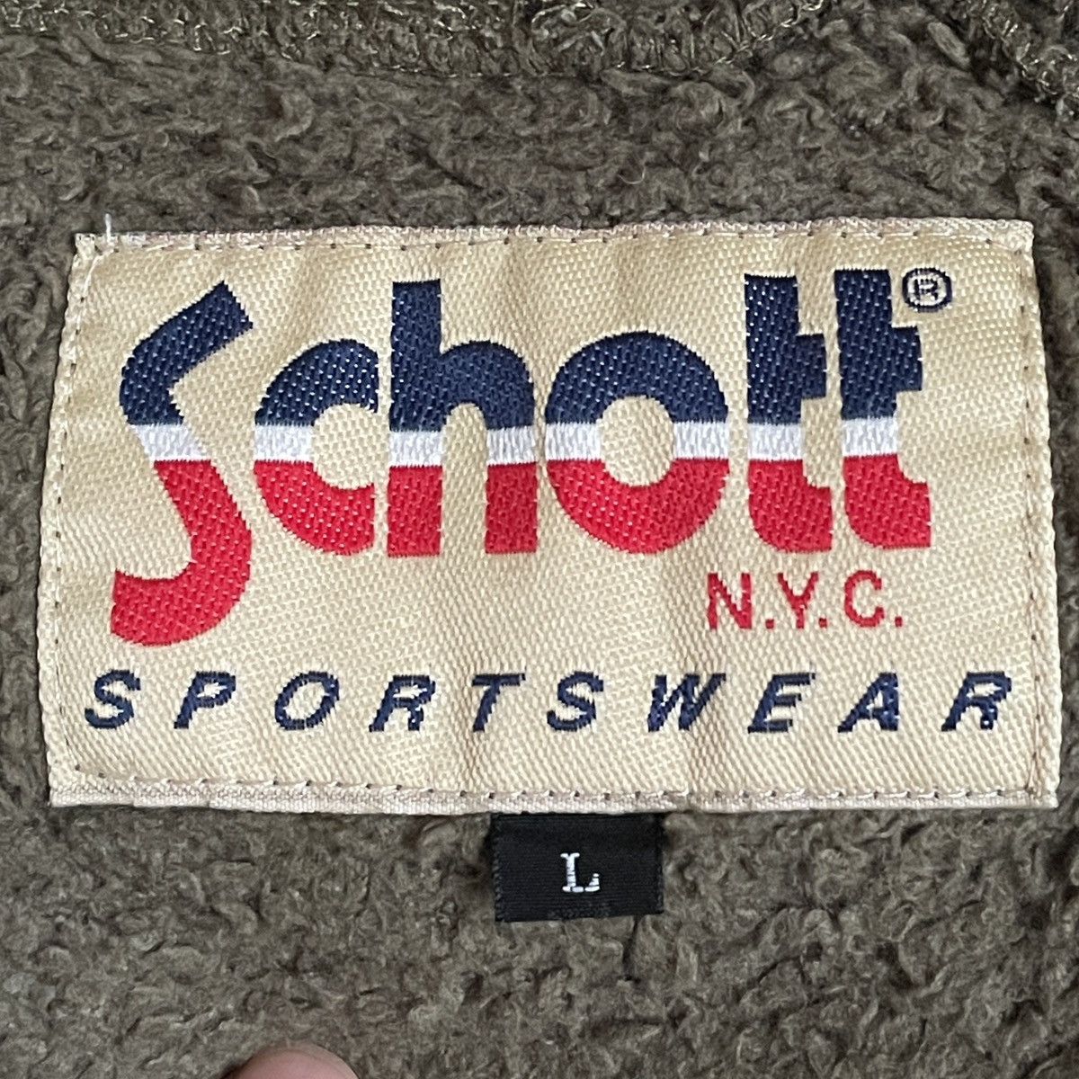Schott × Vintage Vintage Brand Schott Fleece Jacket 1990s Size US M / EU 48-50 / 2 - 9 Thumbnail