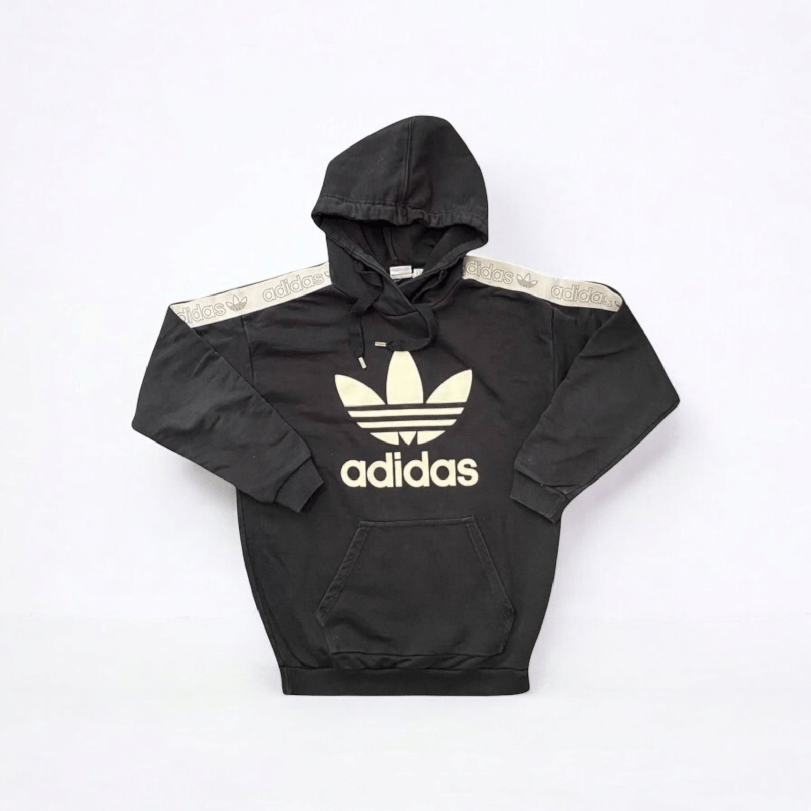 Adidas Adidas Big Logo Black Hoodie Sweater Pullover Size US M / EU 48-50 / 2 - 1 Thumbnail