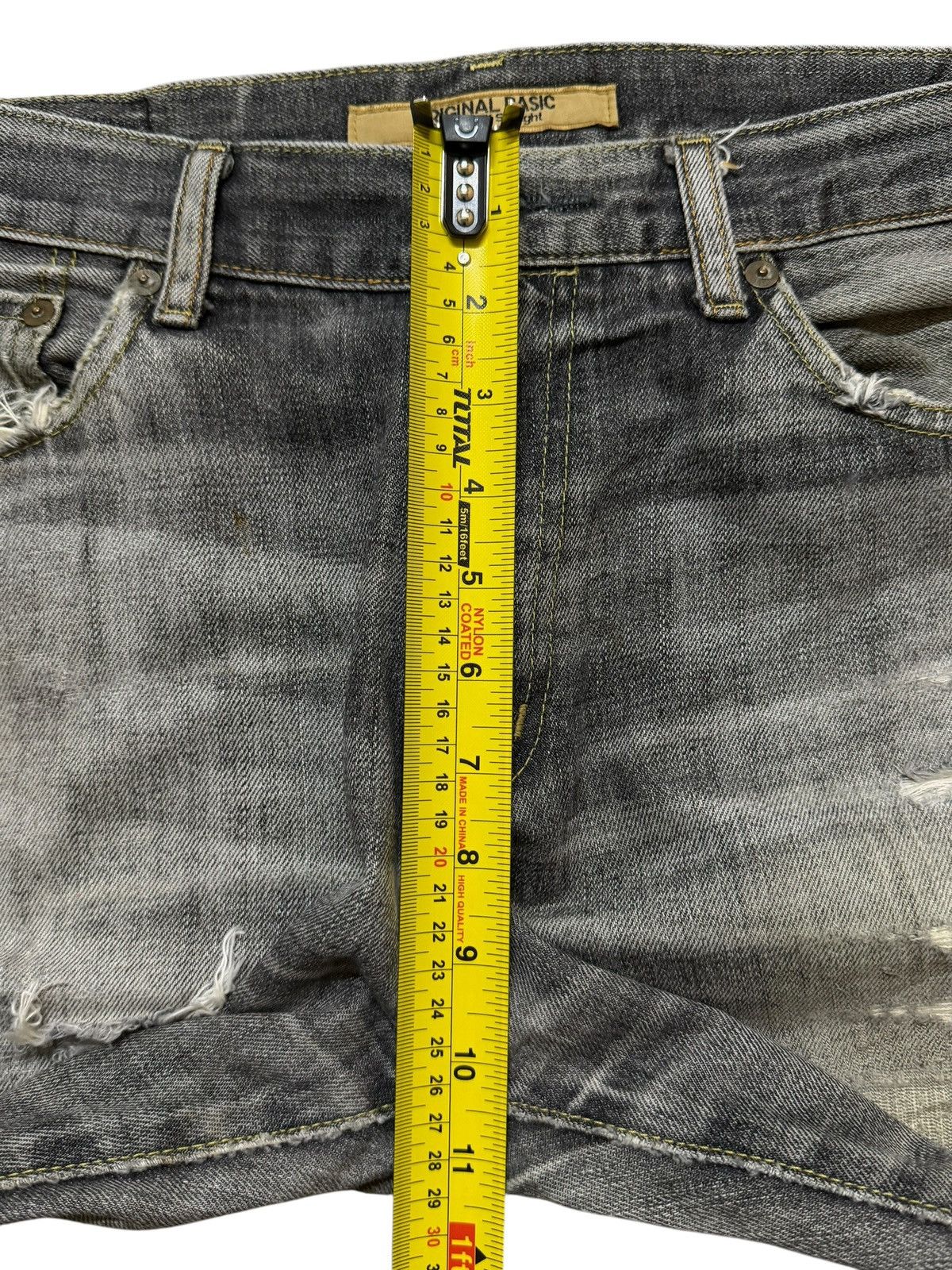 Uniqlo Vintage Y2K Japanese Uniqlo Faded Wash Distressed Wide Leg Size US 33 - 11 Thumbnail