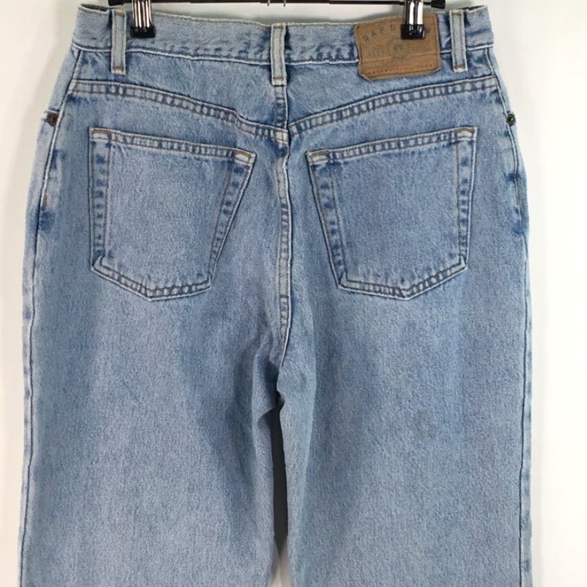 Gap GAP Womens Cropped Ankle Jeans Blue Light Wash 100% Cotton Slim Fit Size 12 Size 34" / US 12 / IT 48 - 3 Thumbnail