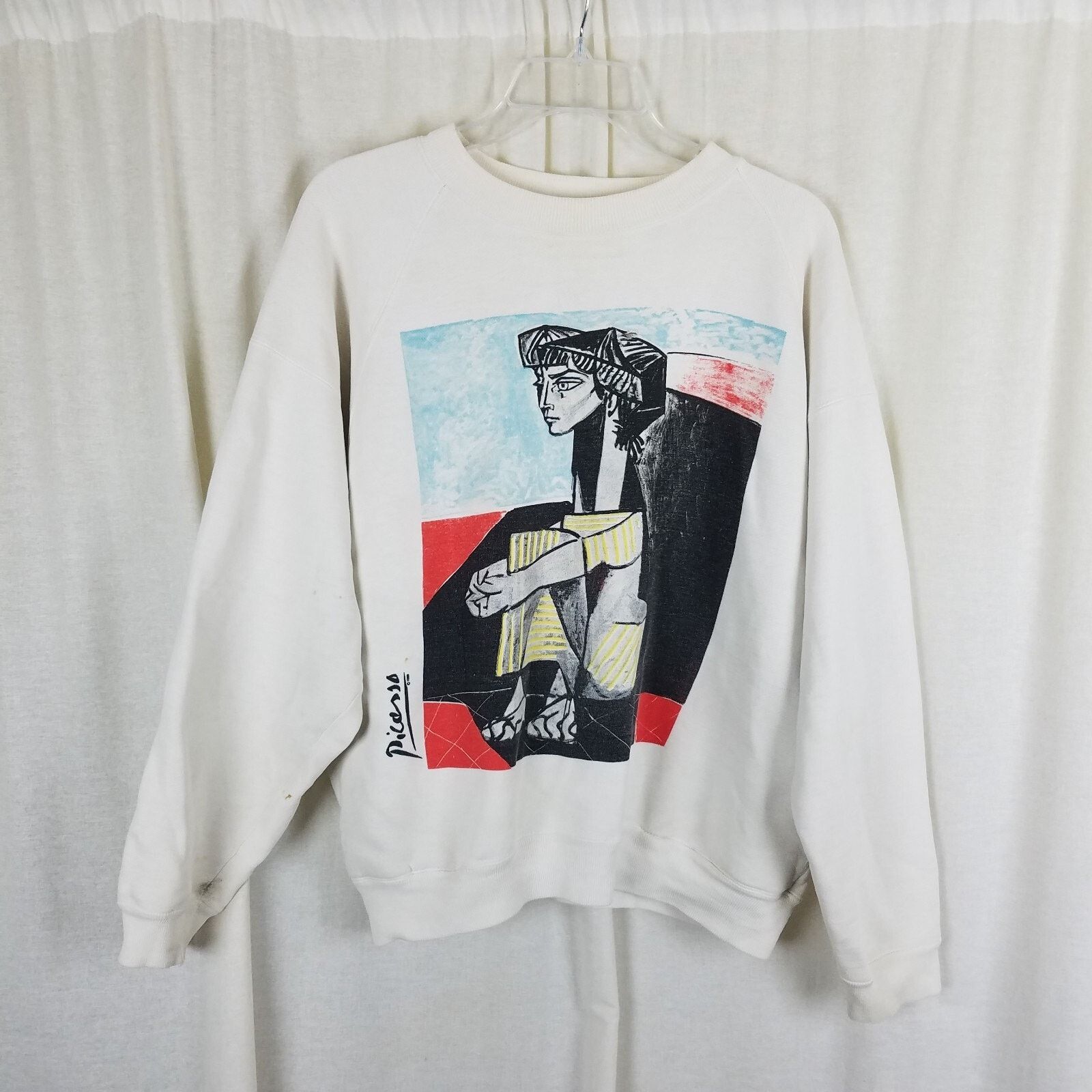 Other Vtg Pablo Picasso Jacqueline Roque Portrait Sweatshirt S '88 Size US S / EU 44-46 / 1 - 1 Thumbnail