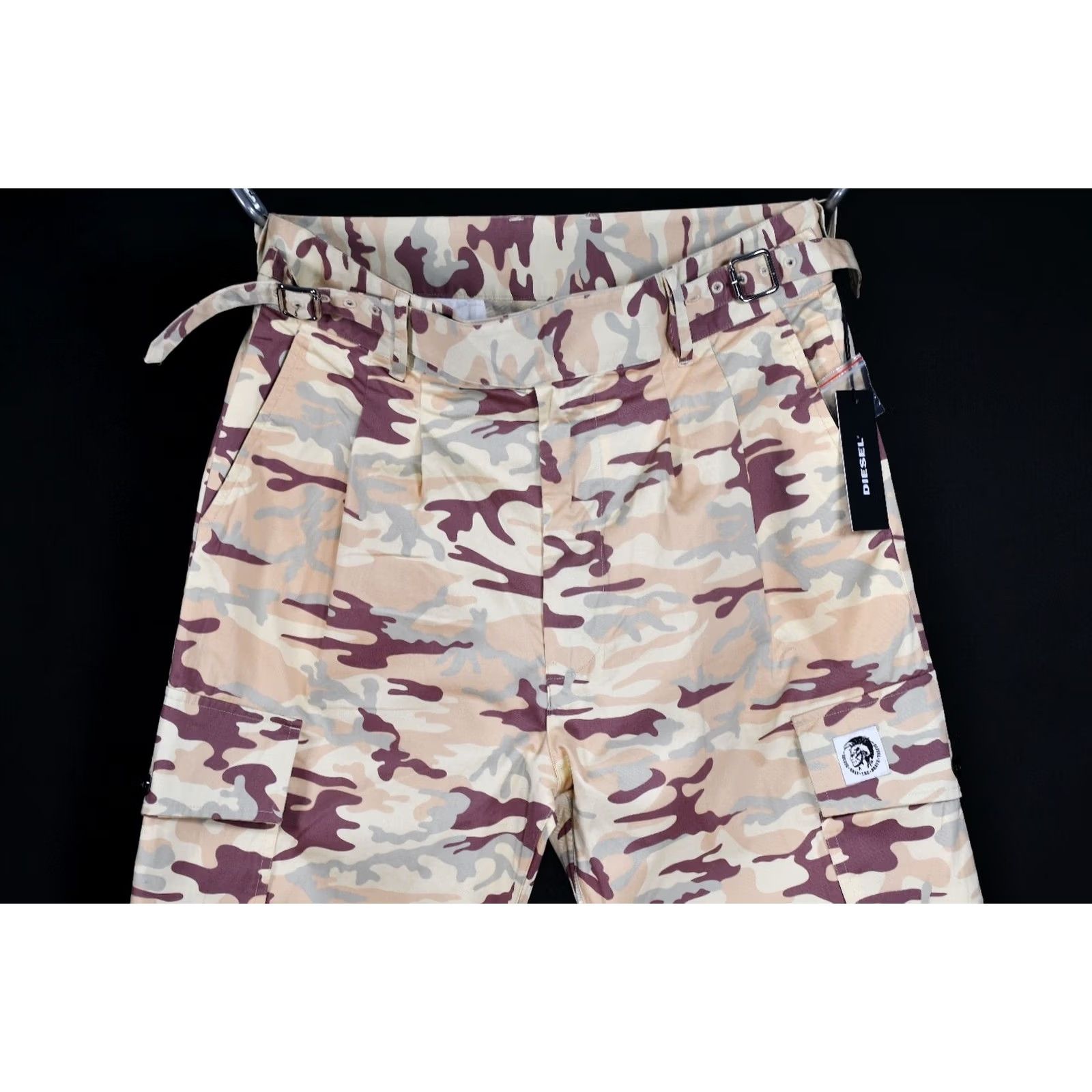 Diesel Diesel Cargo Pants Mens Camouflage Casual Size 30 Multicolor Cotton Regular Waist 42cm Length 103cm Inseam 70cm Size US 30 / EU 46 - 2 Thumbnail