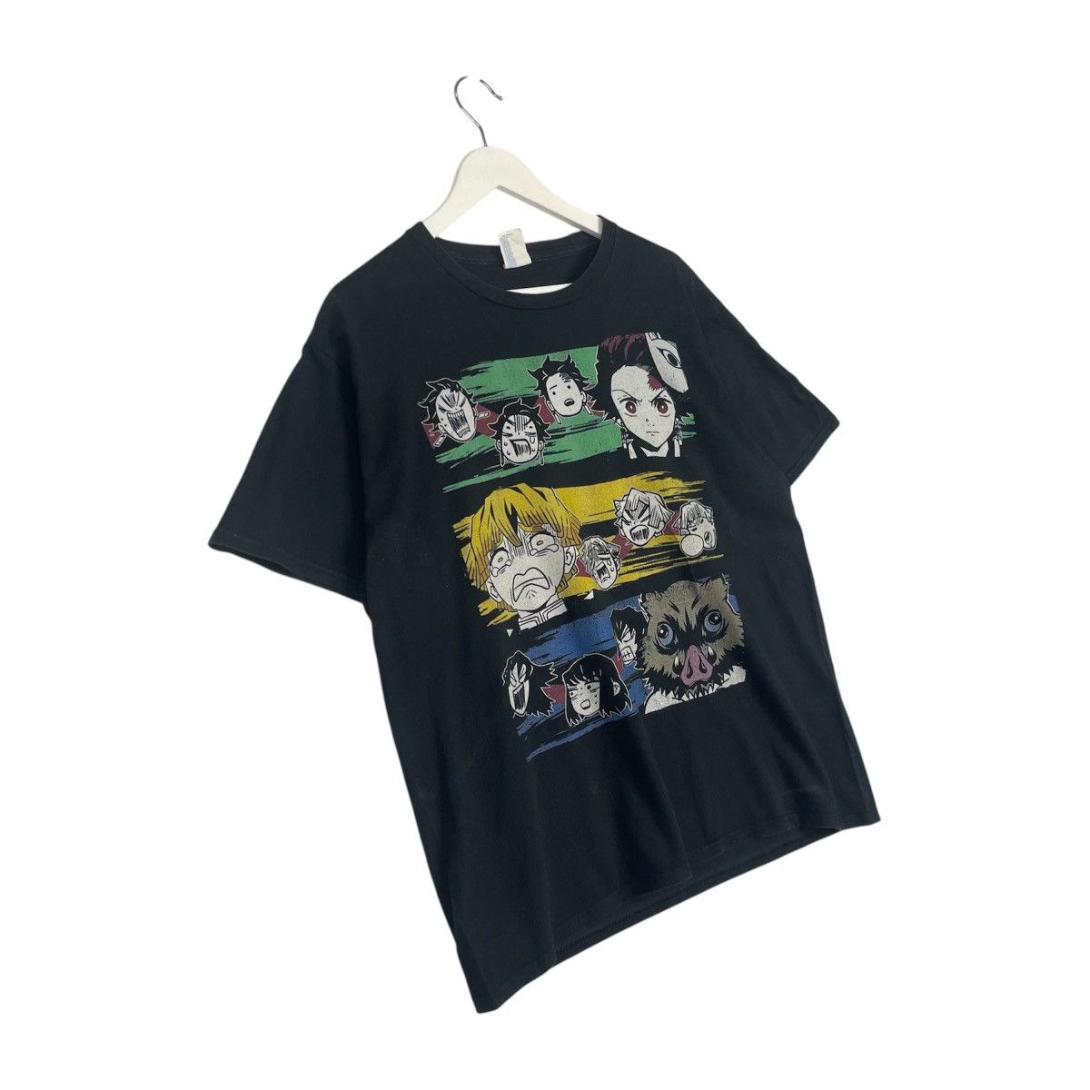 Designer × Vintage Vintage demon slayer trio t - shirt | anime Size US M / EU 48-50 / 2 - 2 Thumbnail