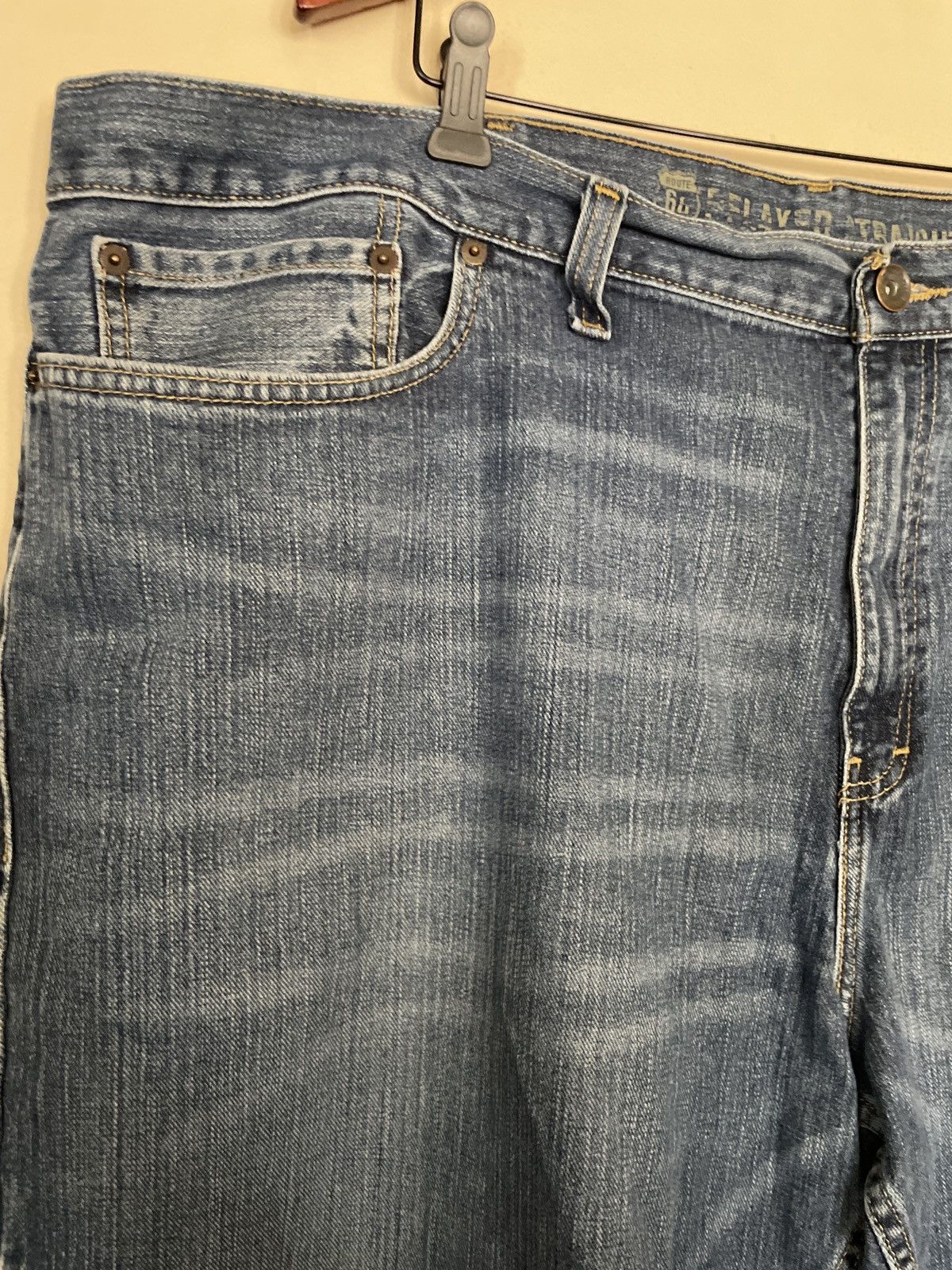 Route 66 × Vintage Route 66 Jean Denim Shorts Jorts Skater relaxed waist 48 in Size US 44 / EU 60 - 4 Thumbnail