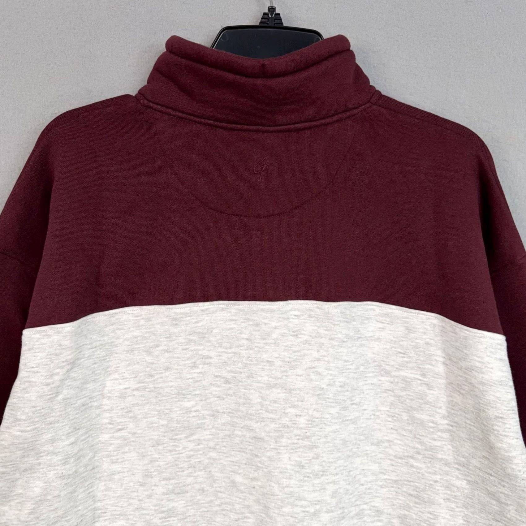 Vintage Mackinaw Michigan Red 1/4 Zip Sweatshirt Mens Large Fleece Pullover Graphic Print Zip Mock Neck Pullover | bigcotton Size US L / EU 52-54 / 3 - 7 Thumbnail