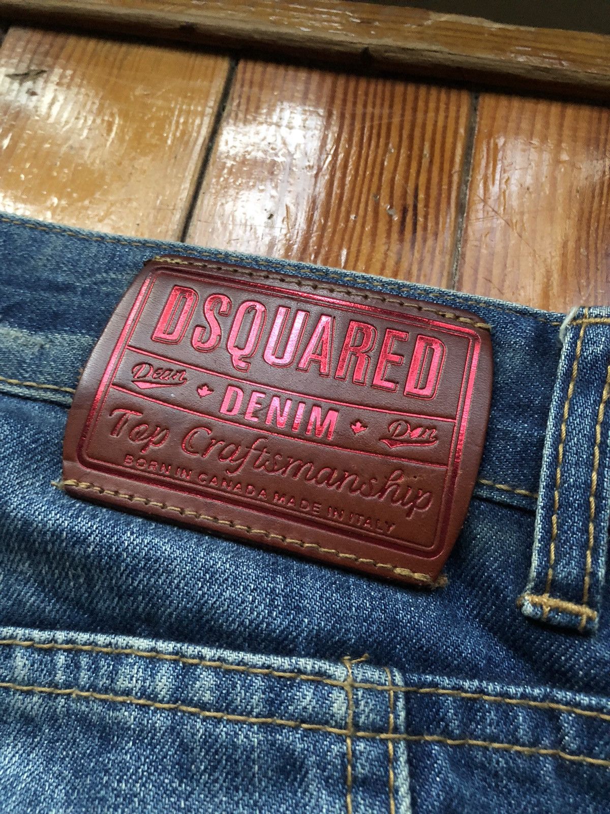 Dsquared2 DSQUARED2 Crazy Distressed Anchor Biker Jeans Size US 31 - 17 Thumbnail