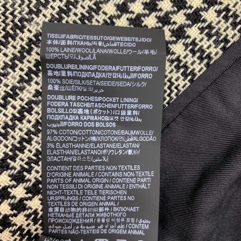 Saint Laurent Paris Saint Laurent Paris size 38 Grey Plaid Wool Lapel Double-b Size S / US 4 / IT 40 - 7 Thumbnail