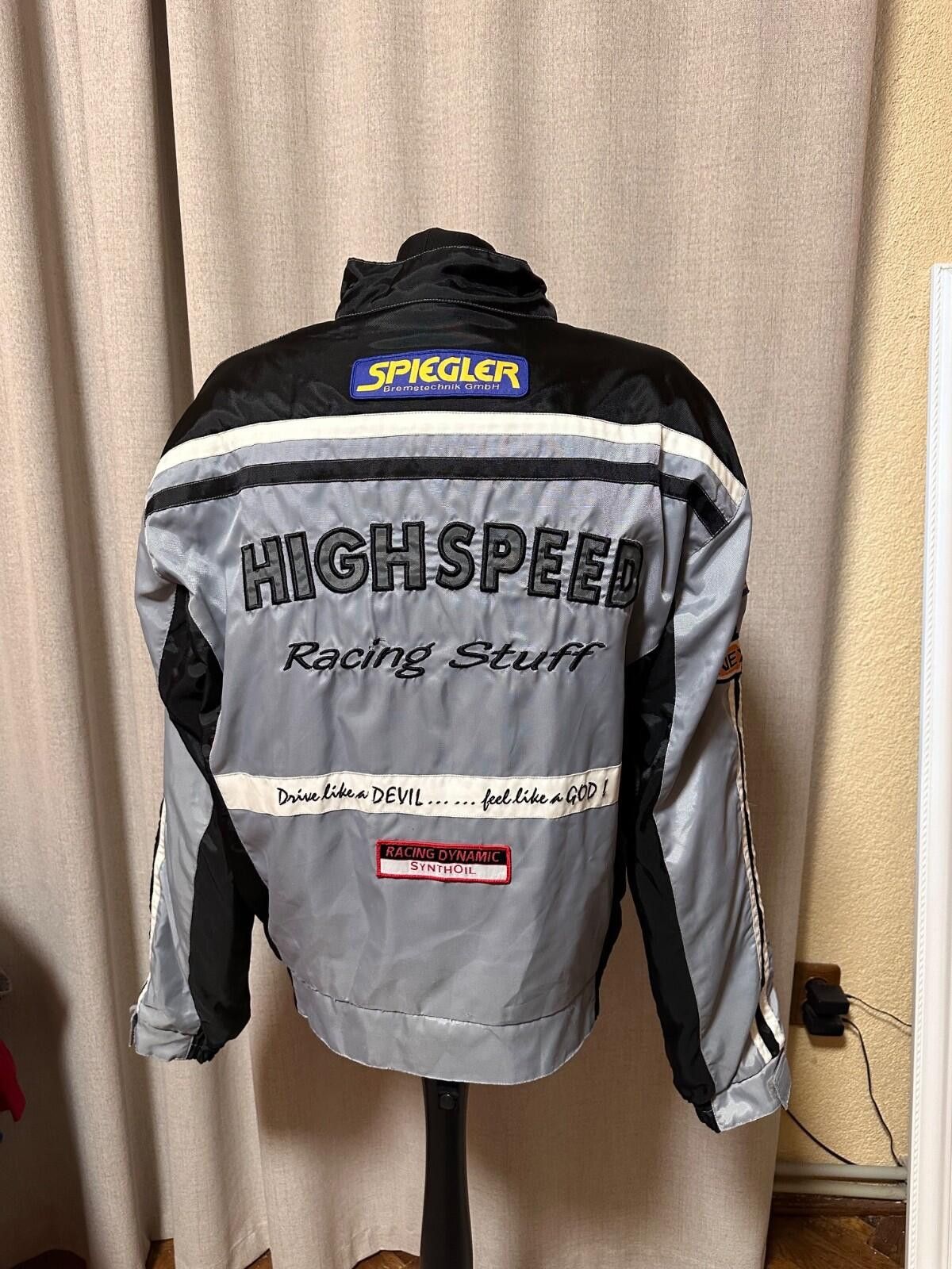 Other High Speed Racing Patch Jacket Black Grey XL Men's Vintage Size US XL / EU 56 / 4 - 6 Thumbnail