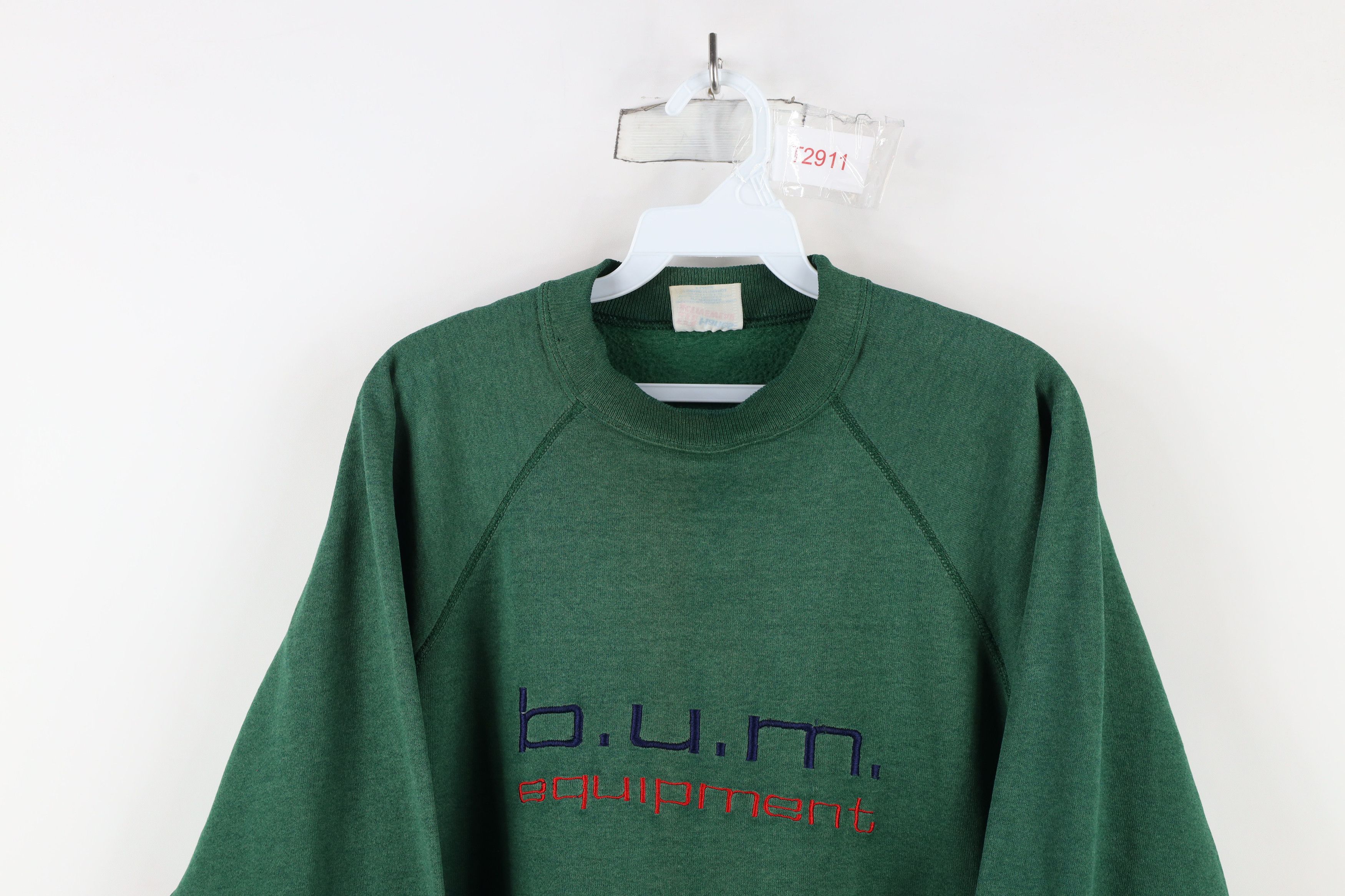 Hanes × Vintage Vintage 90s Bum Equipment Spell Out Crewneck Sweatshirt USA Size US XL / EU 56 / 4 - 2 Thumbnail