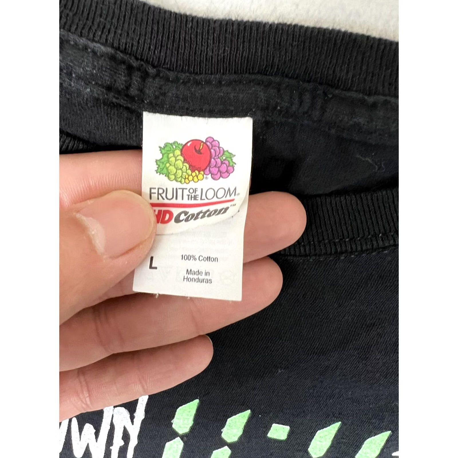 Fruit Of The Loom Chris Brown 11:11 Tour Concert T-Shirt Womens Large Black R&B Hip Hop Crop Size L / US 10 / IT 46 - 7 Thumbnail