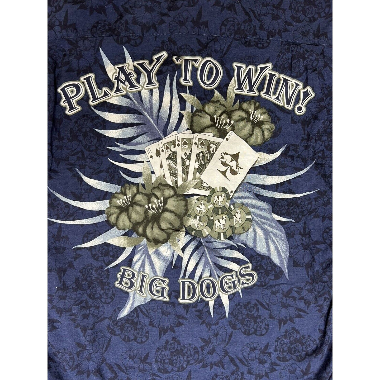 Big Dogs Vintage Big Dogs Hawaiian Button Up Shirt Size Large “Play t Size US L / EU 52-54 / 3 - 8 Thumbnail